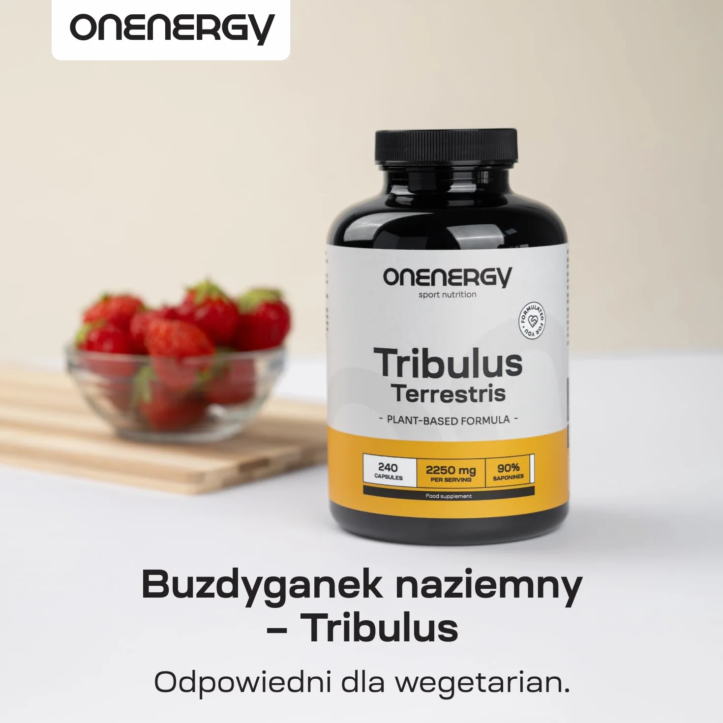 Tribulus 2250 mg 240 kapsułek 90% saponin Wyciąg ziołowy Buzdyganek naziemny