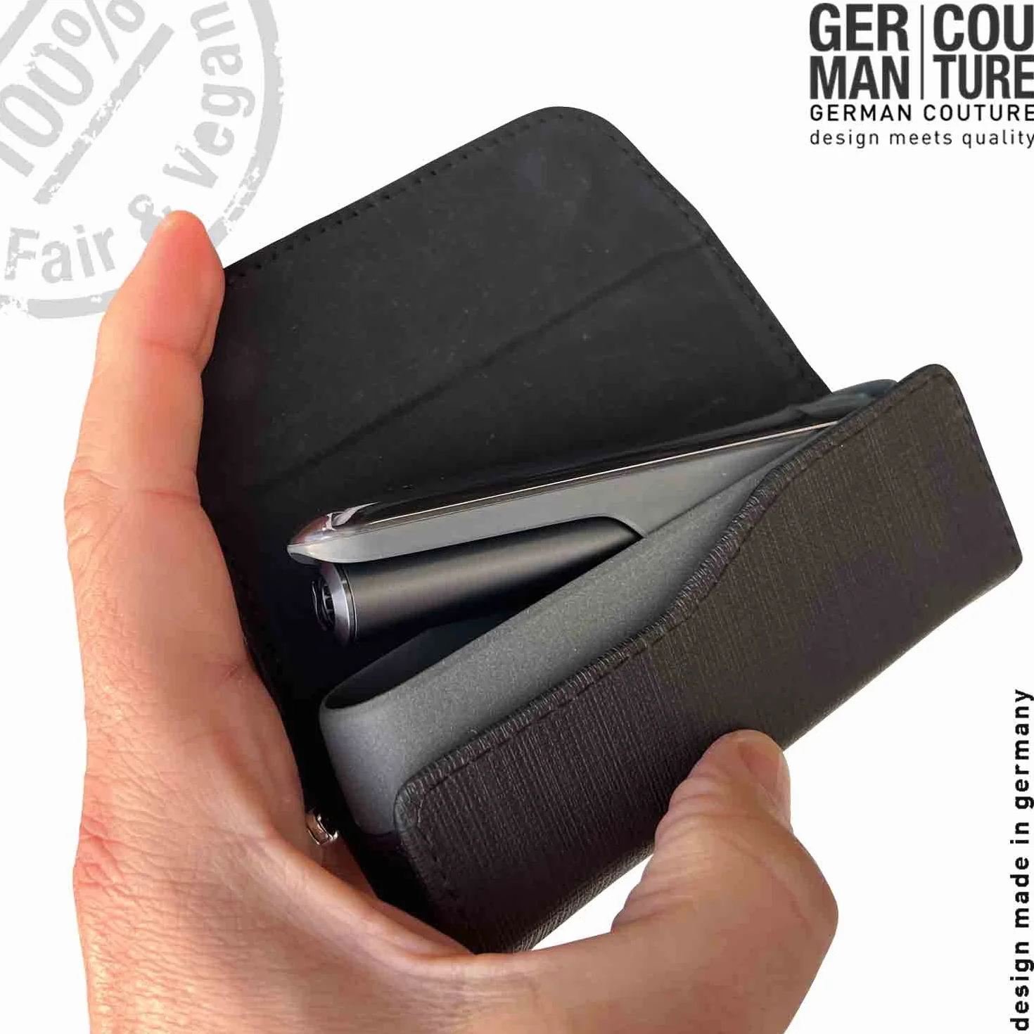 GC Etui kompatybilne z akcesoriami IQOS Iluma lub Originals Duo 3.0 + Terea o. Heets Sticks (czarne)