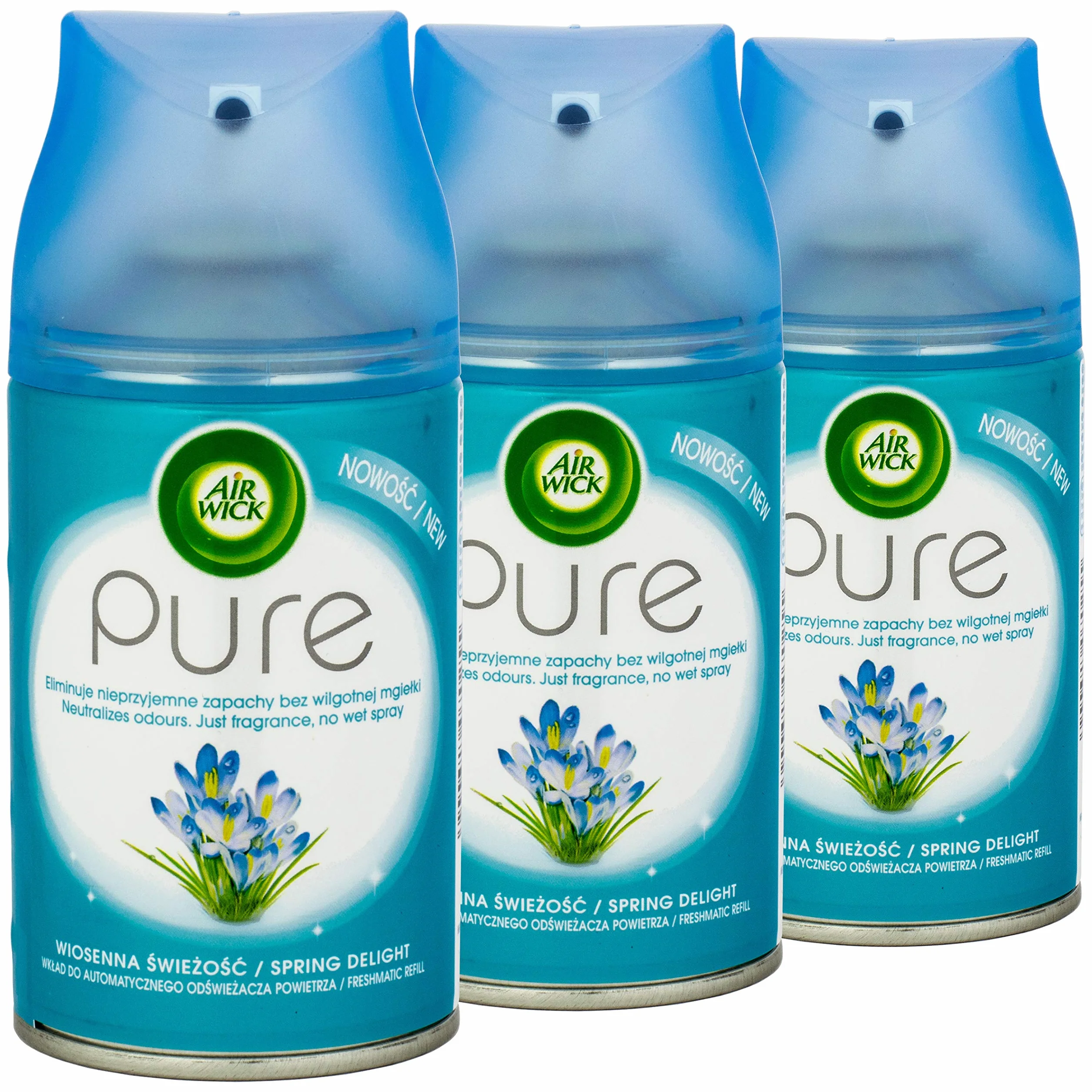 Air Wick odświeżacz powietrza Freshmatic Max wkład uzupełniający Pure wiosenna świeżość 3 sztuki