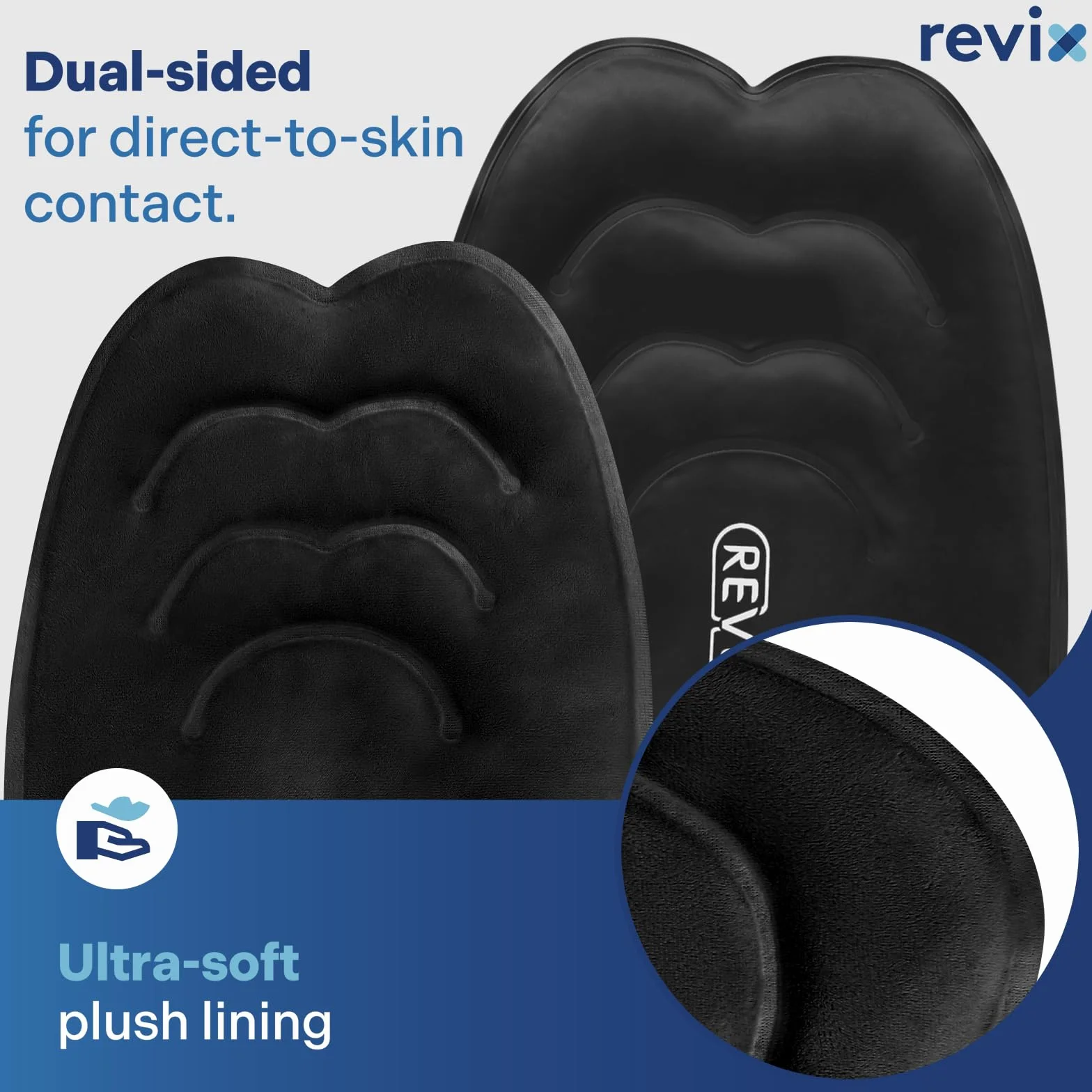 REVIX 50 cm XXXL Ice Pack na kolana wielokrotnego użytku, opaska na kolano z kompresją na zimno, na zapalenie stawów, rozdarcie łąkotki i ACL, żel do terapii zimnej, do operacji wymiany kolana