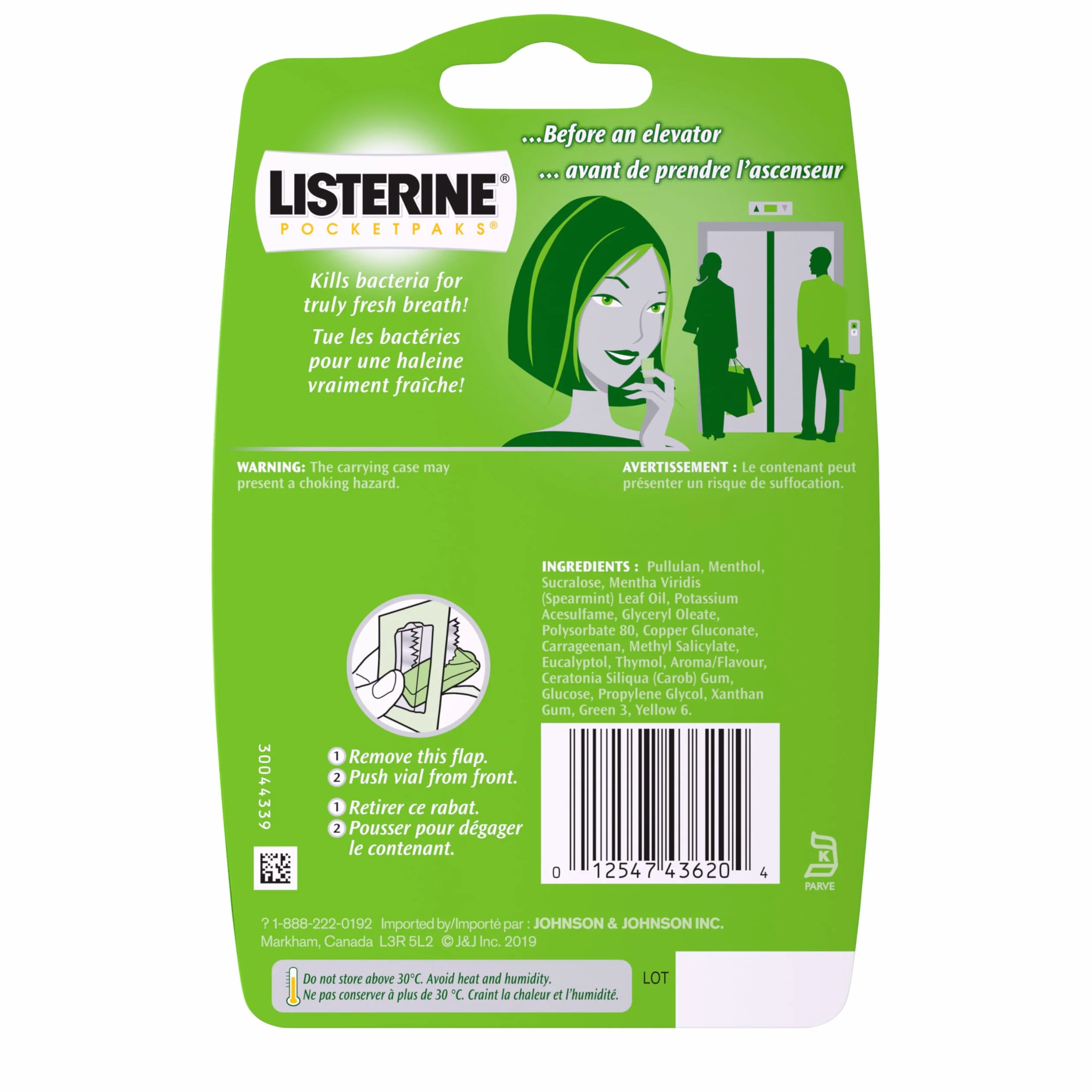 Listerine Freshburst Pocketpaks Breath Strips, zestaw 24 pasków, 3 szt