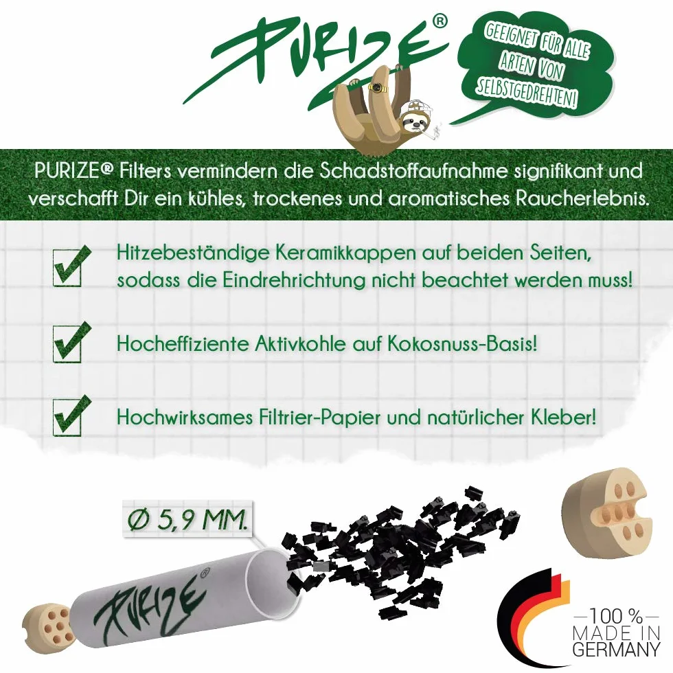 PURIZE® Worek I 50 XTRA Slim Size filtr z węglem aktywnym (Organic)
