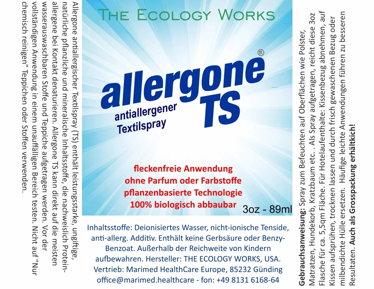 Allergone antyalergiczny spray tekstylny 89 ml