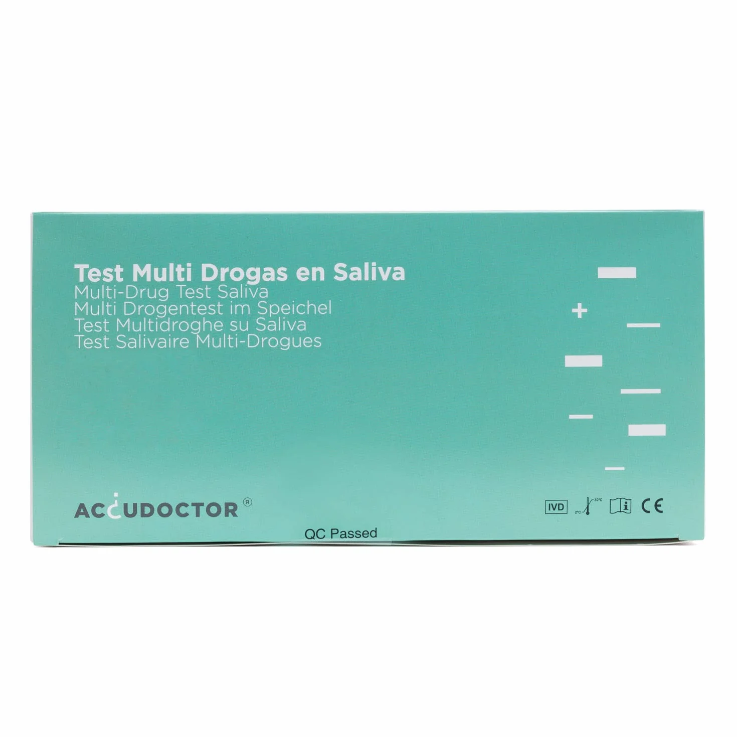 3x Test wielonarkotykowy Accudoctor 6 narkotyków w ślinie Test na THC Cannabis Kokaina Metamfetamina testy wielonarkotykowe testy na ślinę na narkotyki test na obecność narkotyków drug test testów