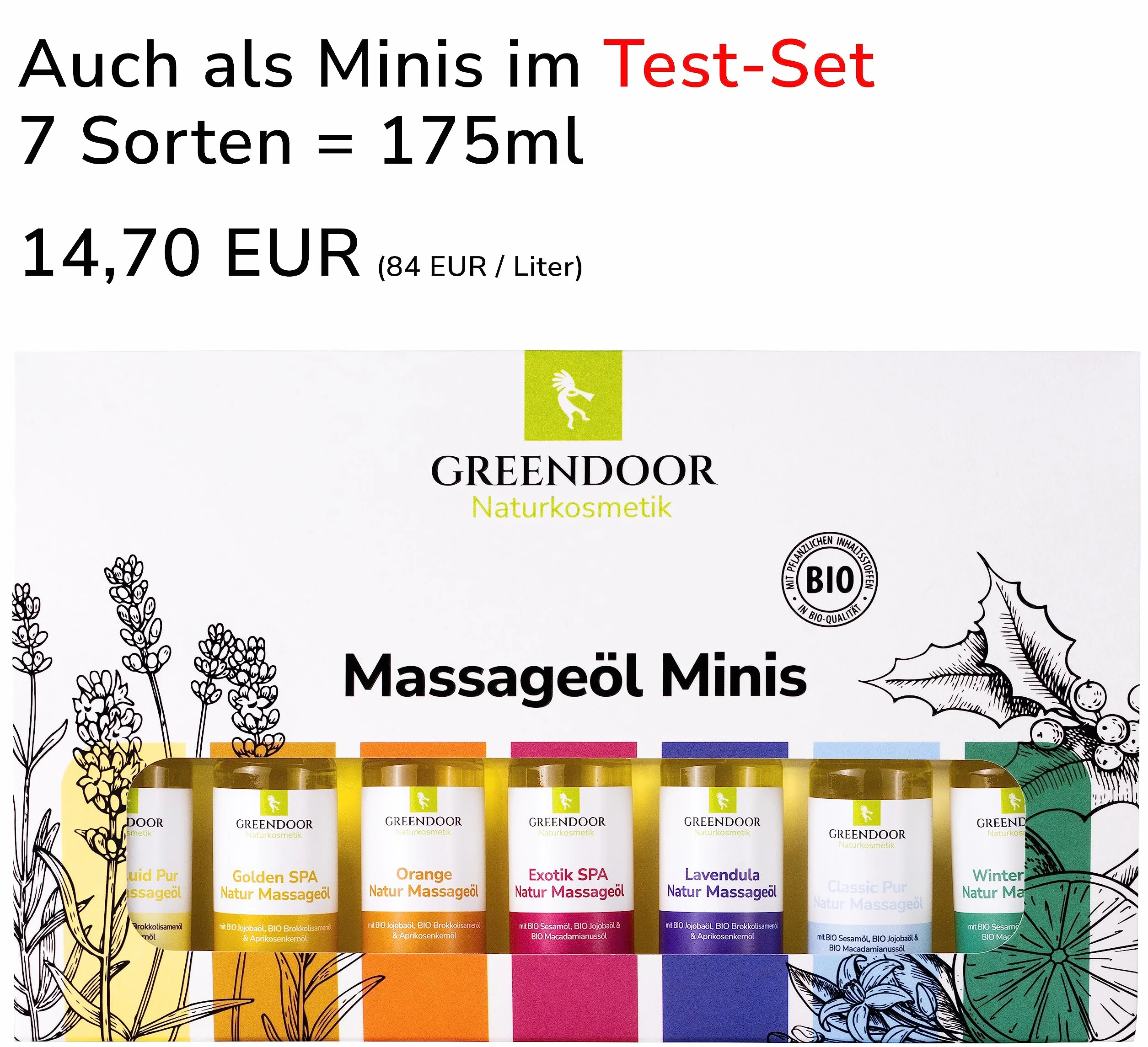 GREENDOOR Pomarańczowy olejek do masażu, 100 ml, naturalny