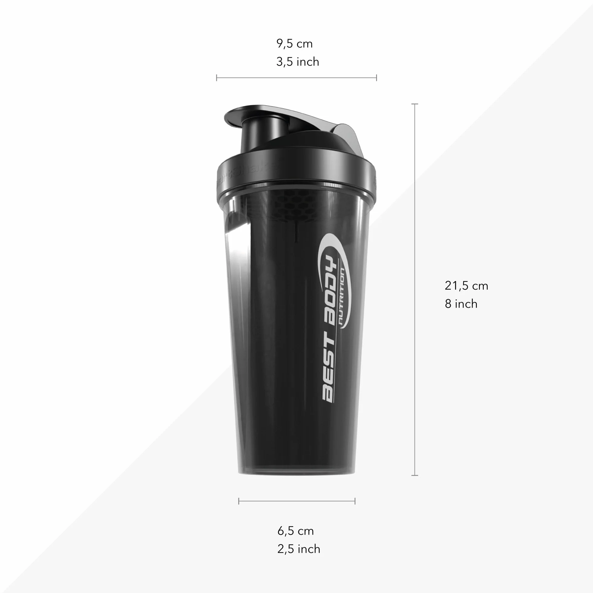 Best Body Nutrition Shaker Proteinowy 700 ml Czarny