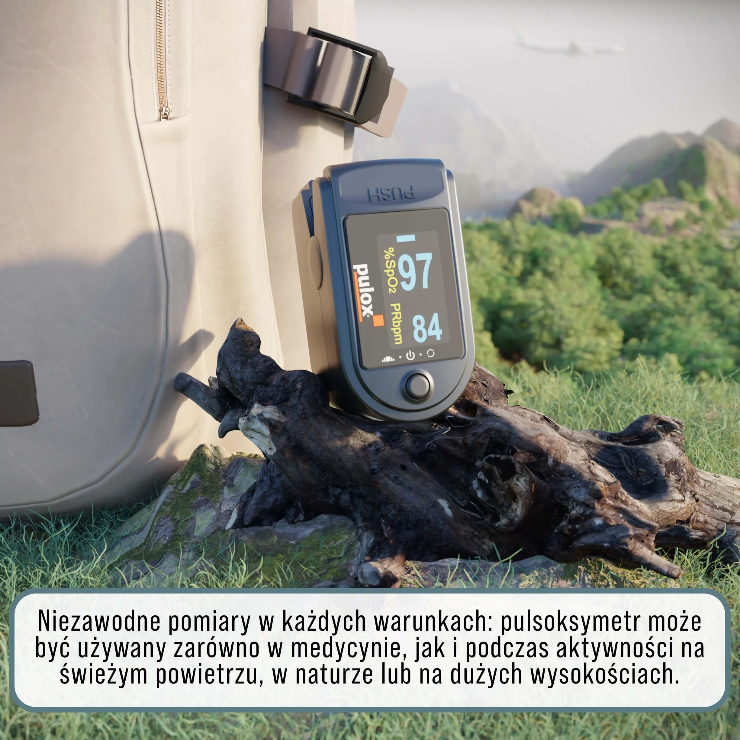 Pulsoksymetr PULOX PO-200 OLED Czarny