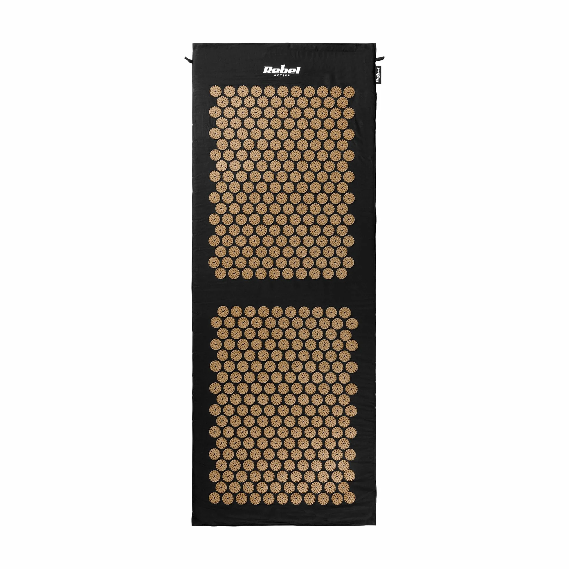 Rebel Electro Mata Zdrowotna z Kolcami do Akupresury z Poduszką 130x50cm XXL Złote Kolce RBA-6003-GL