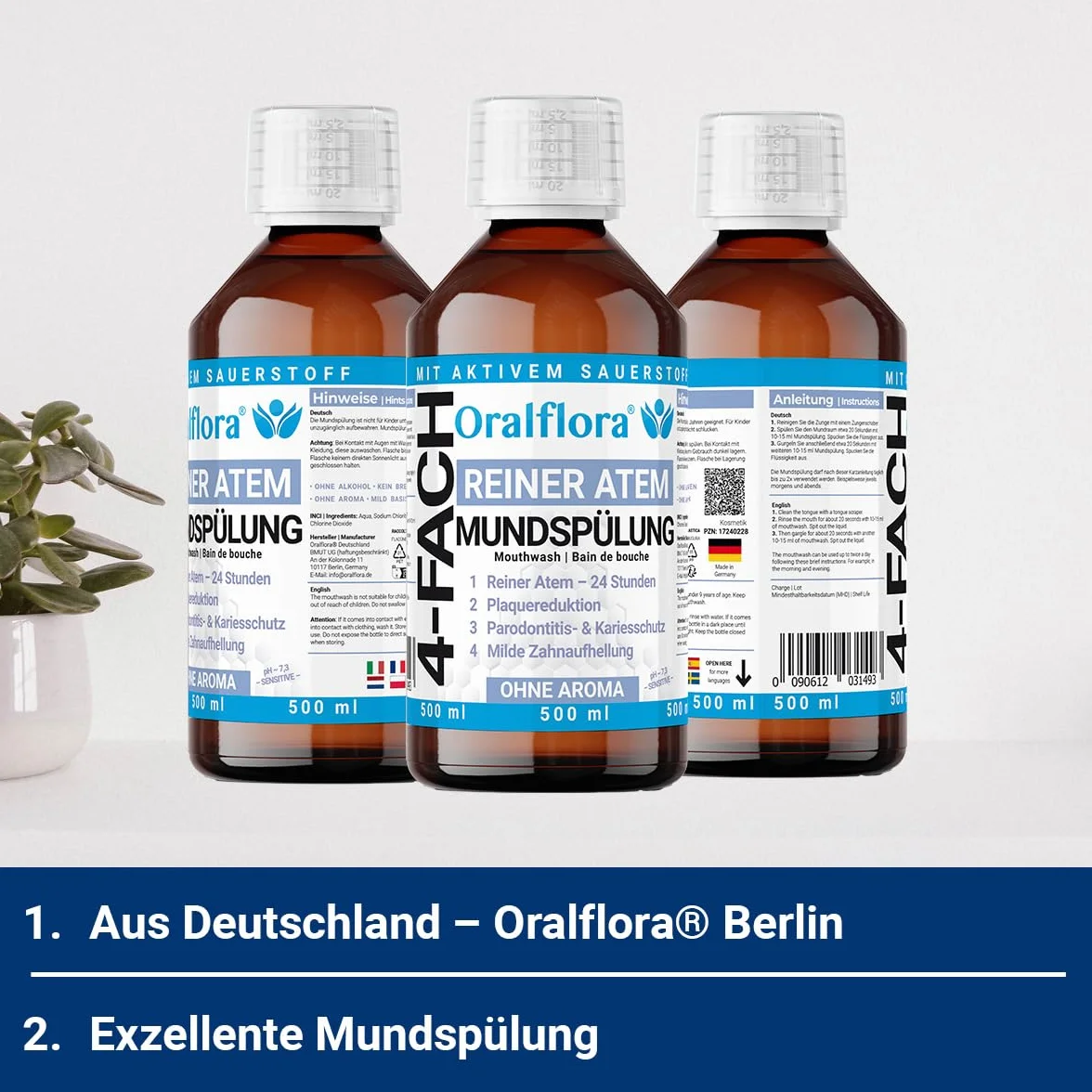 Płyn do płukania jamy ustnej z dwutlenkiem chloru CDL 500 ml