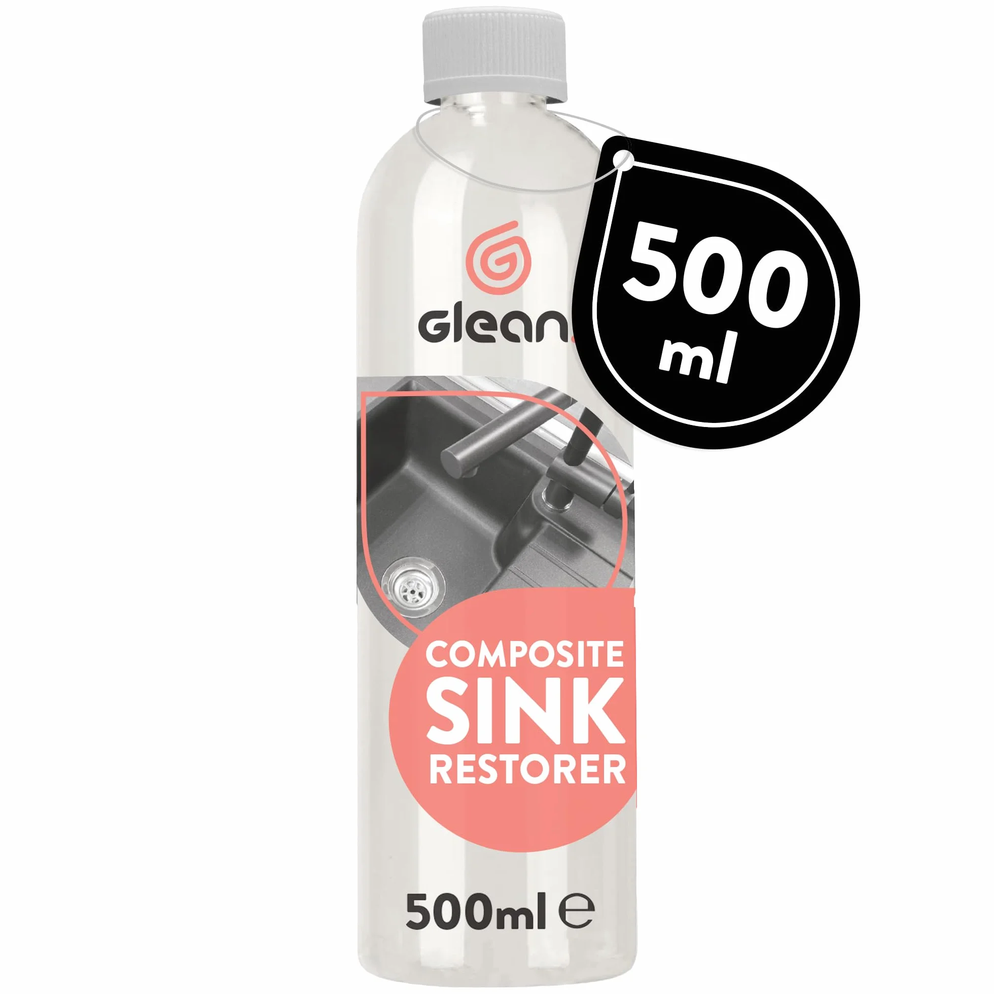 GLEAN Kompozytowy regenerator zlewu 500 ml Przywraca zlewozmywaki kompozytowe granitu kwarcu