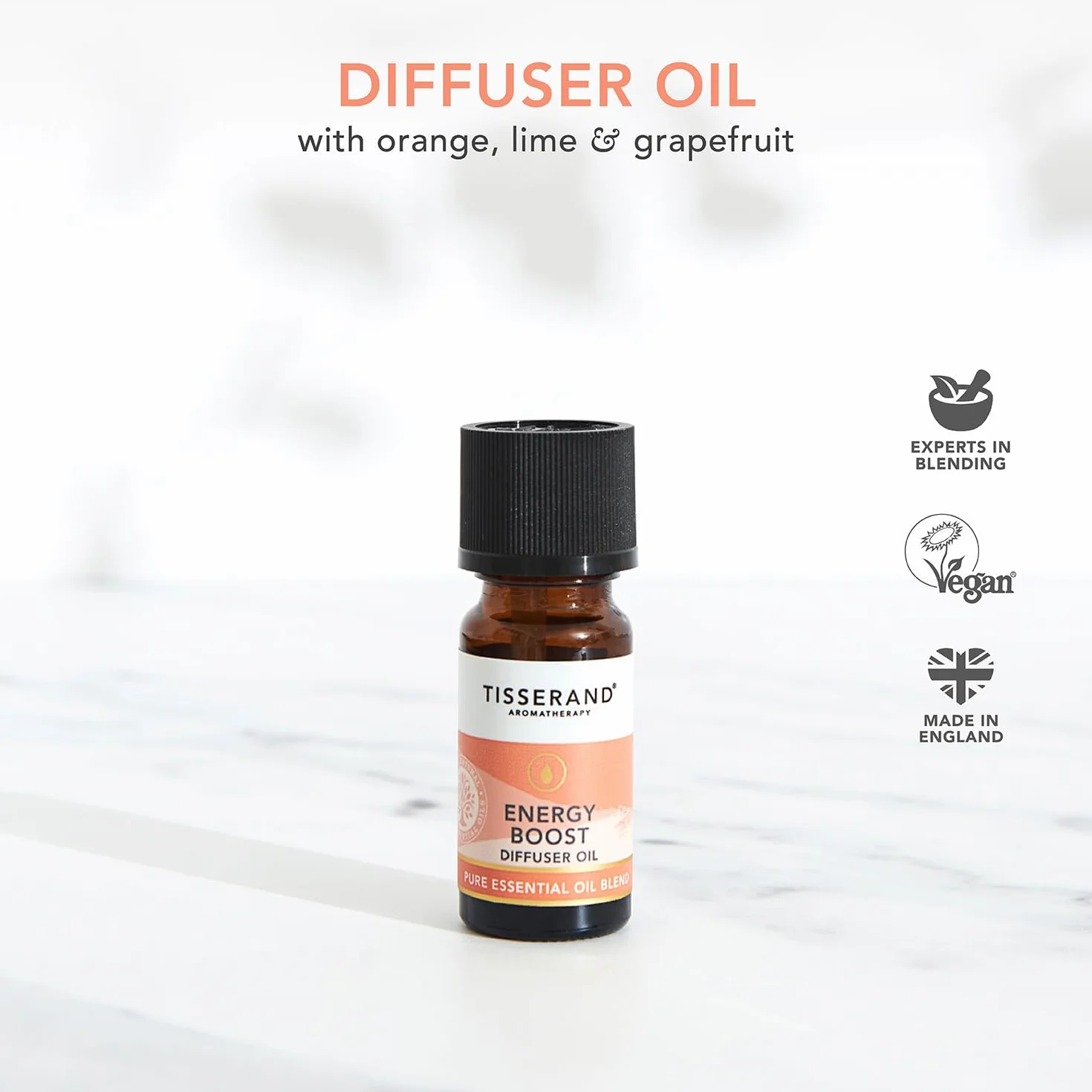 Tisserand Aromatherapy Energy Boost Olejek eteryczny z pomarańczy, limonki i grejpfruta 9 ml