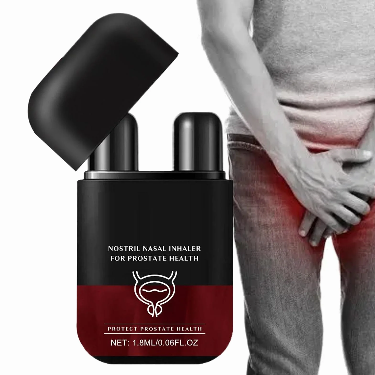 Dwuotworowy inhalator do nosa dla prostaty | Biancats ProstaAir inhalator do nosa z podwójną funkcją | Poprawia krążenie krwi – wspomaga zdrowie prostaty