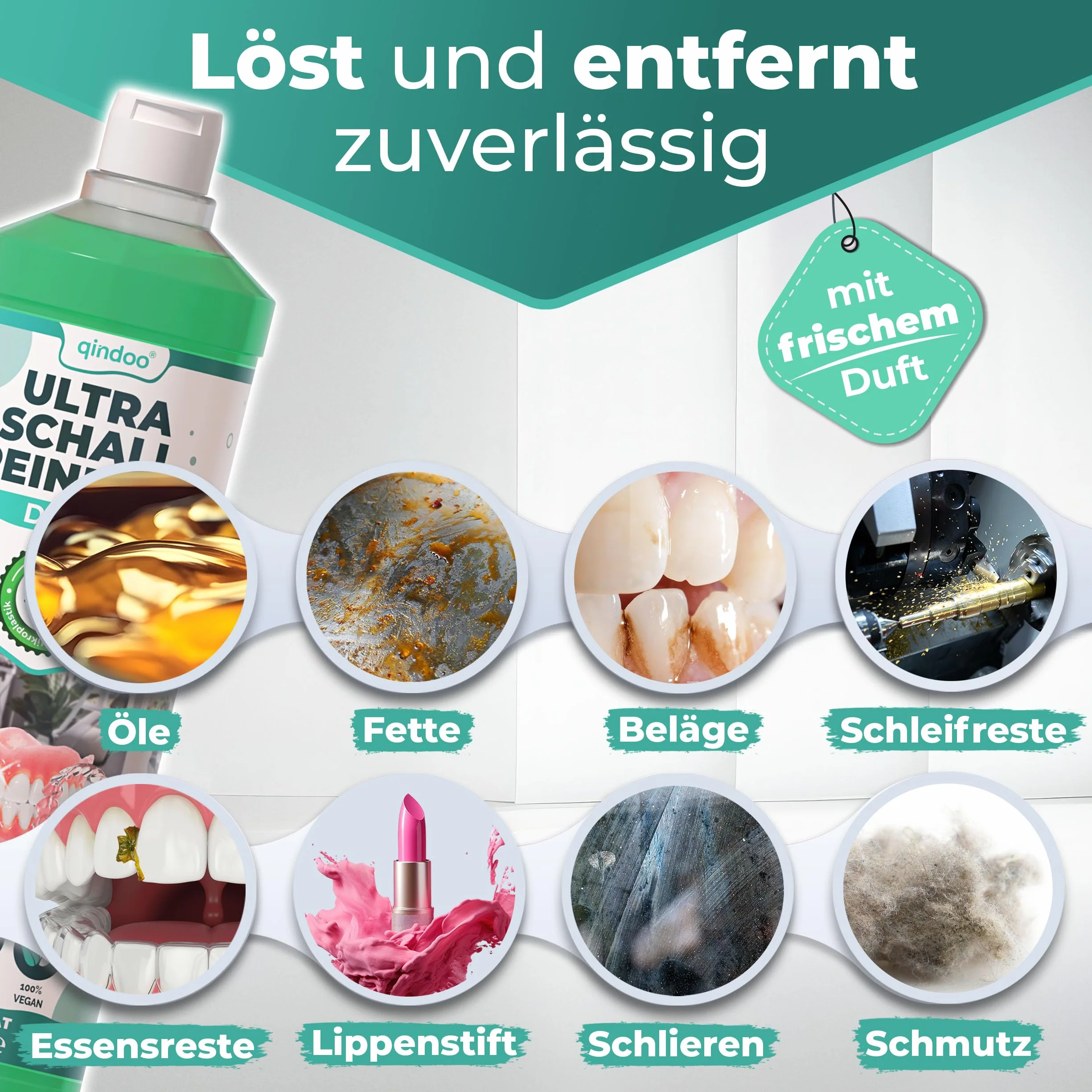 Ultradźwiękowy środek do czyszczenia protez dentystycznych 500 ml