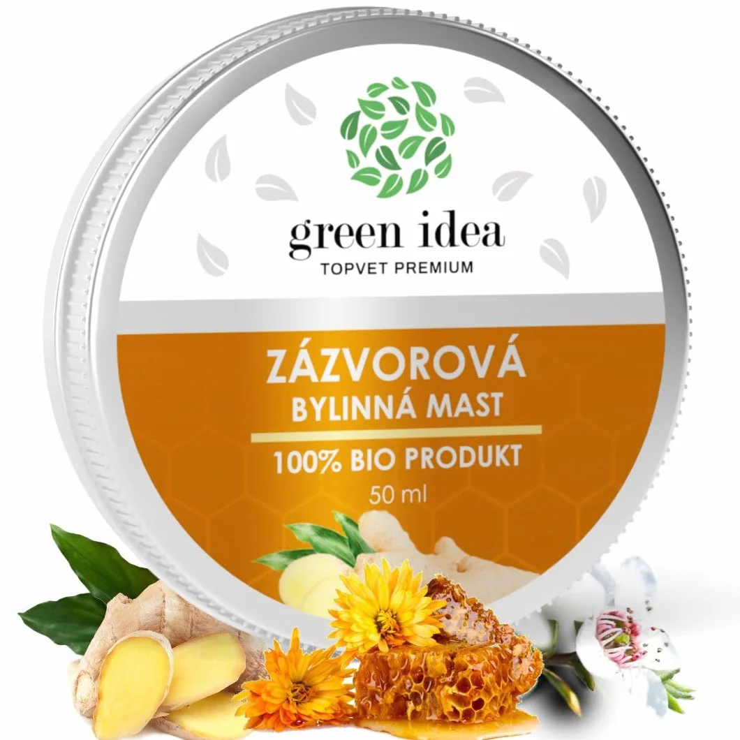 Maść imbirowa na ból stawów, ścięgien i mięśni – Na urazy i skręcenia – 100% naturalna maść ziołowa z olejkiem eterycznym z imbiru i woskiem pszczelim 50 ml