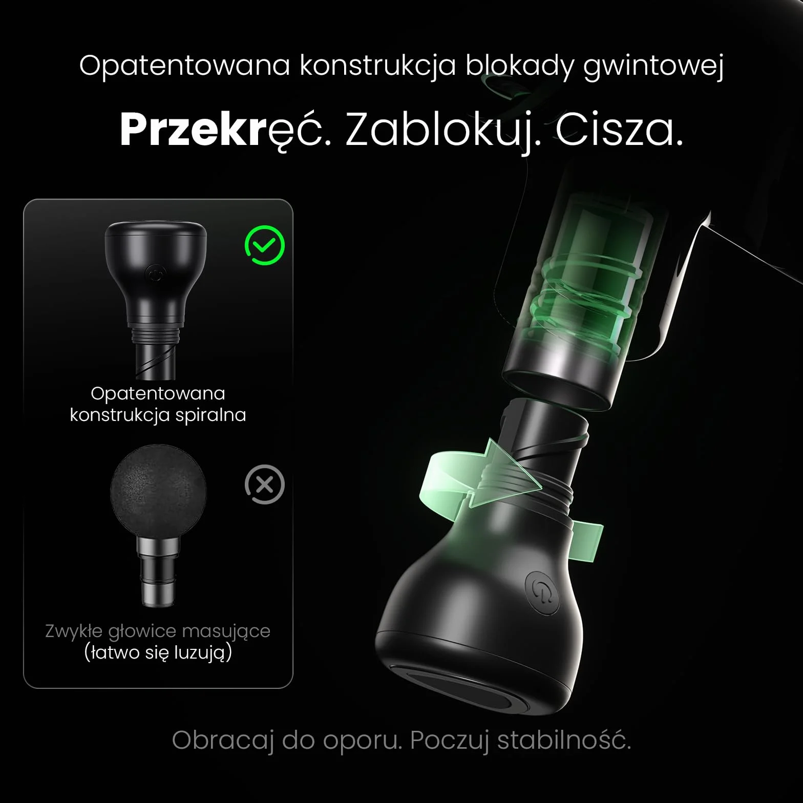 Bob and Brad M7 Plus mini pistolet do masażu z podgrzewaniem 9 mm amplituda USB-C