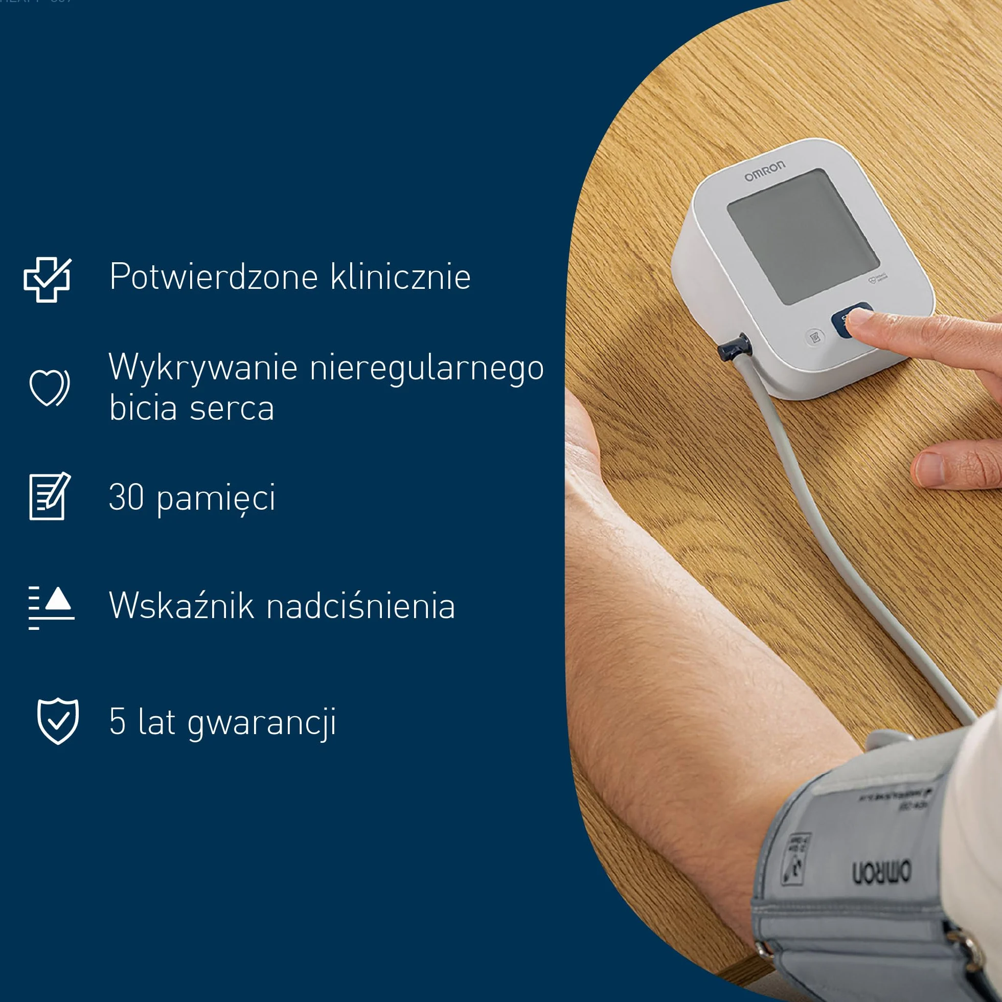 OMRON X2 Essential Ciśnieniomierz Naramienny, Zwalidowane Klinicznie Urządzenie Mierzące Ciśnienie Krwi, Precyzyjny Aparat do Mierzenia Ciśnienia Wykrywający Nieregularne Bicie Serca