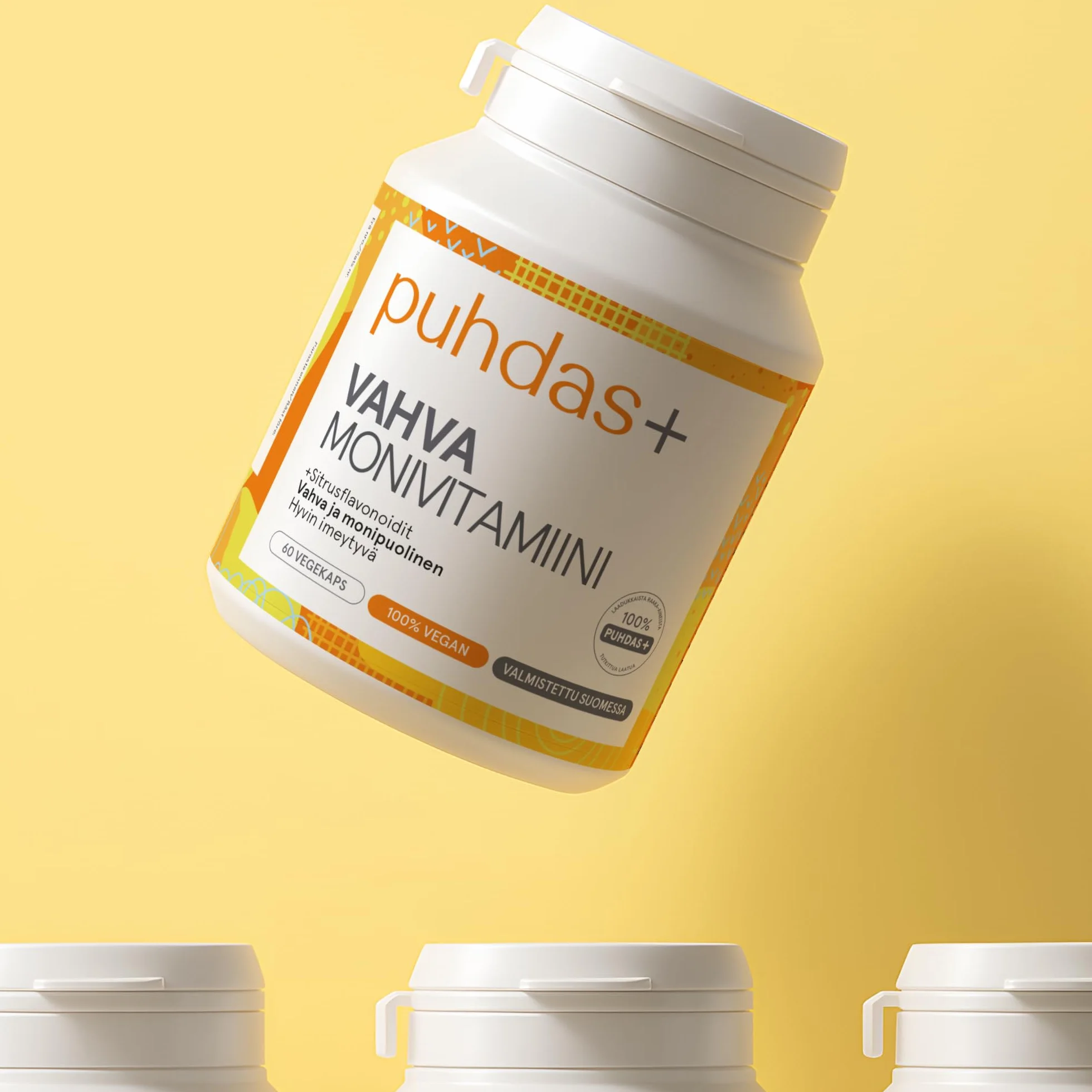 Starke Multivitaminy A–Z | Wysokodawkowane | Witaminy i Minerały | 60 Wegańskich Kapsułek | Wyprodukowano w Finlandii