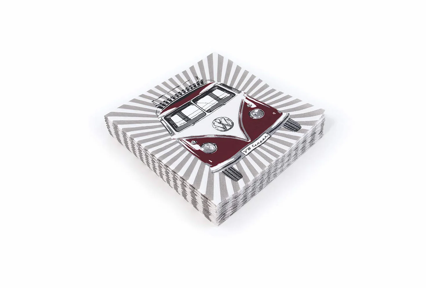 VW Collection by BRISA serwetki z motywem VW Bulli T1 20 cz. 33x33 cm 3-warstwowe