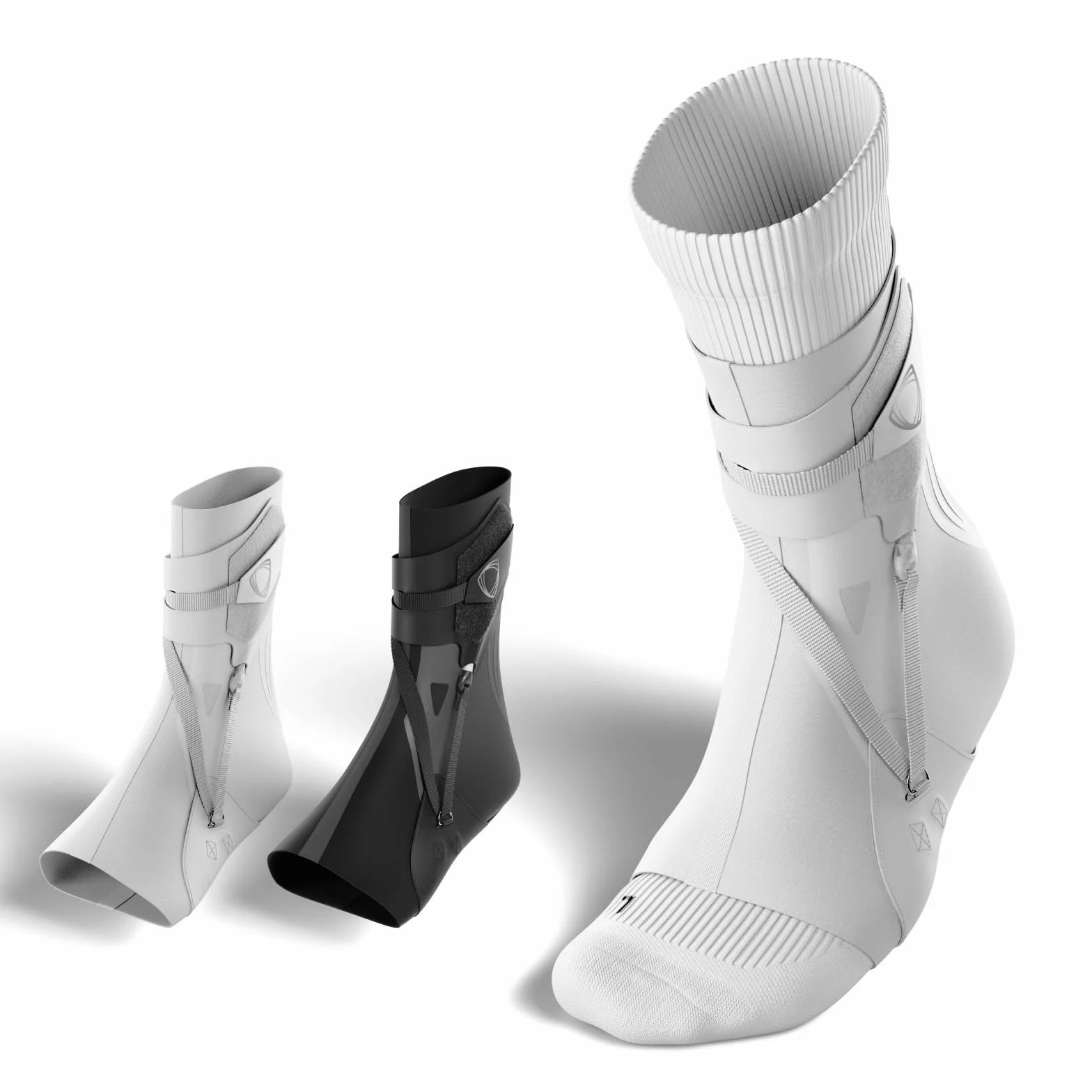 BETTERGUARDS 3.0 Bandaż na Kostkę XXL Lewy Biały – Ochrona Sportowa