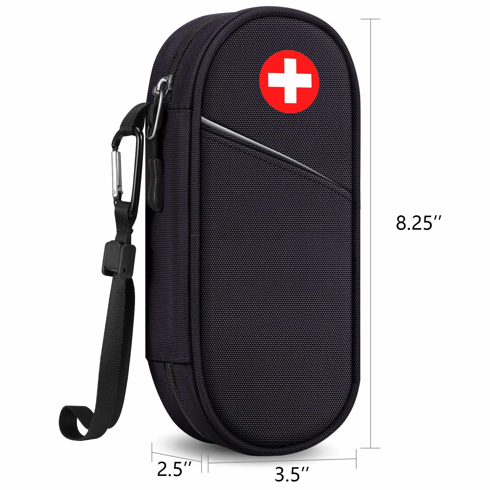 SITHON EpiPen Medyczny futerał do przenoszenia, przenośna torba ratunkowa Izolowany organizer na apteczkę na 2 EpiPens, inhalator astmy, niezbędnik medycyny alergicznej,
