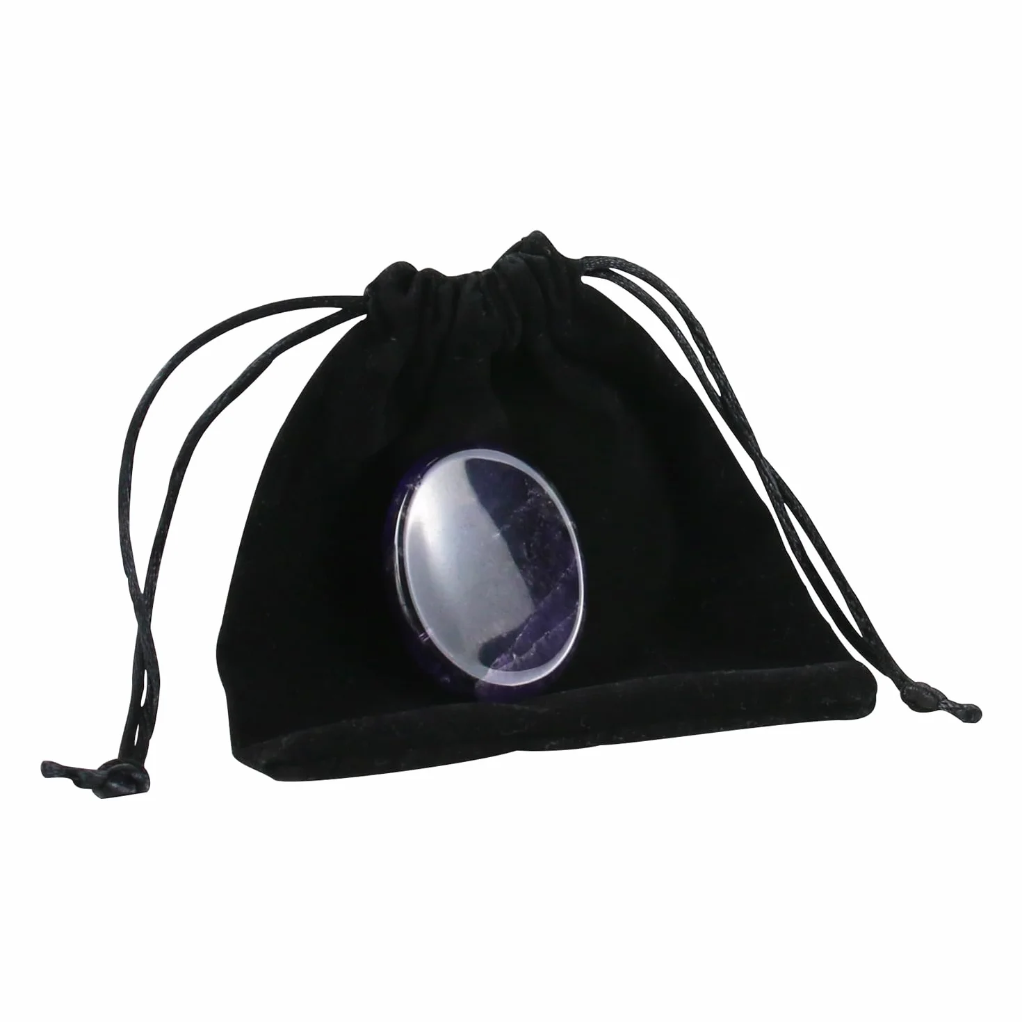 Worry Stones Amethyst Crystal Rock,Kryształy czakr i kamienie lecznicze,Owalny kamień palmowy,Kamień kciuka,Kryształy dla początkujących,Duchowe prezenty dla kobiet,Akcesoria medytacji(1 szt.)