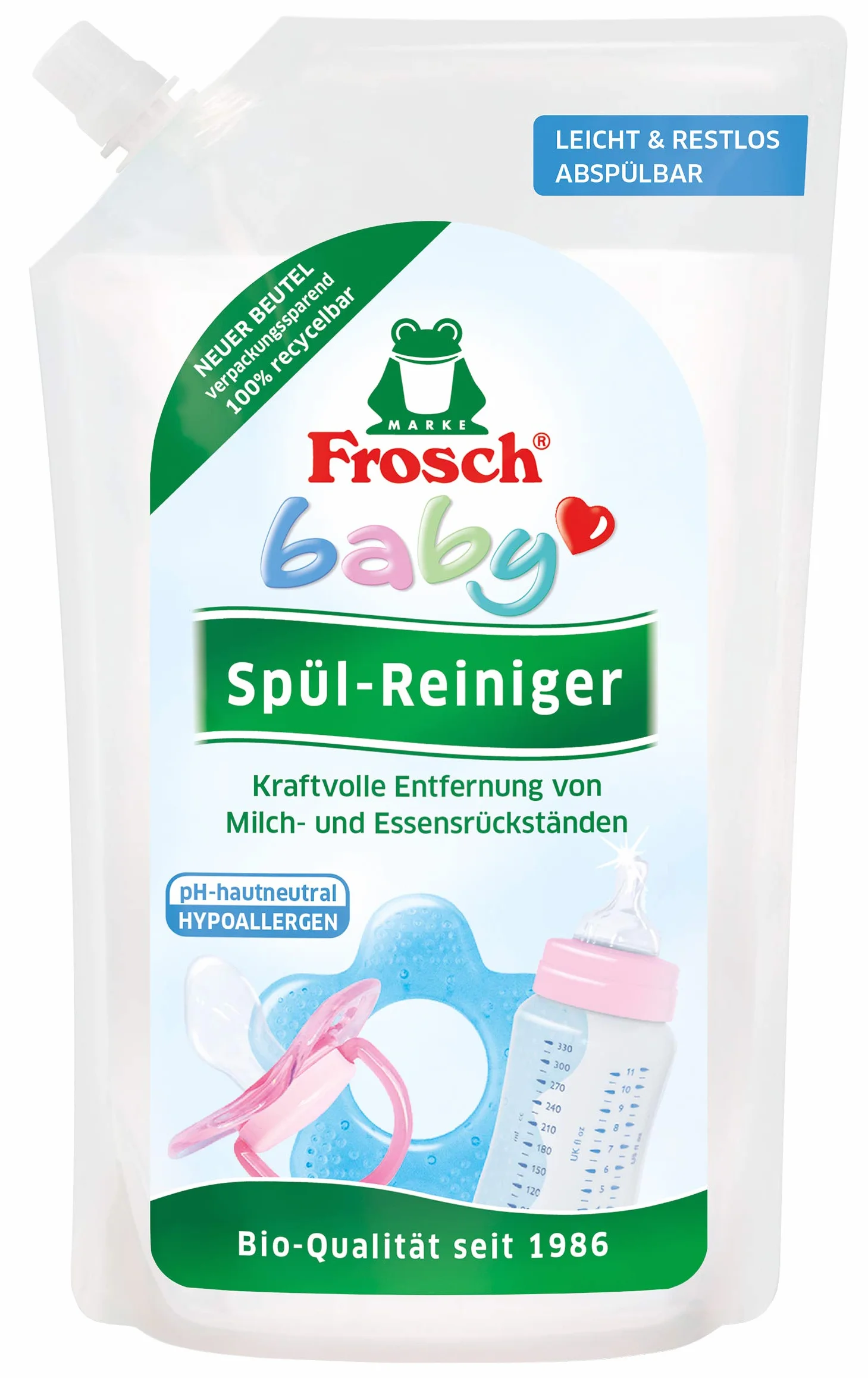 Frosch worek uzupełniający do czyszczenia naczyń dla niemowląt 500 ml