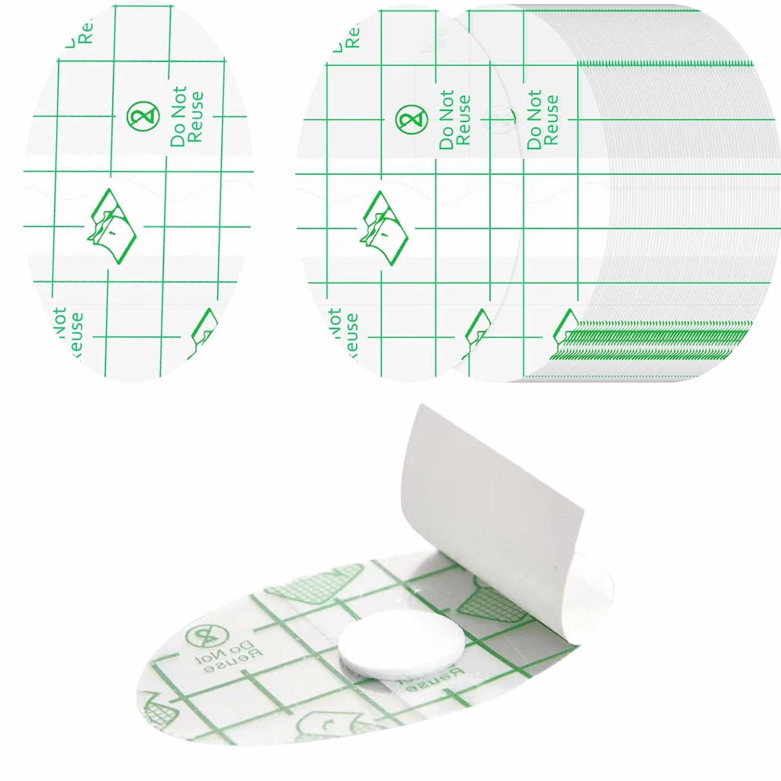 Wodoodporne plastry do uszu bawełniane jednorazowe ultra cienkie ochraniacze 8,1 x 5,3 cm