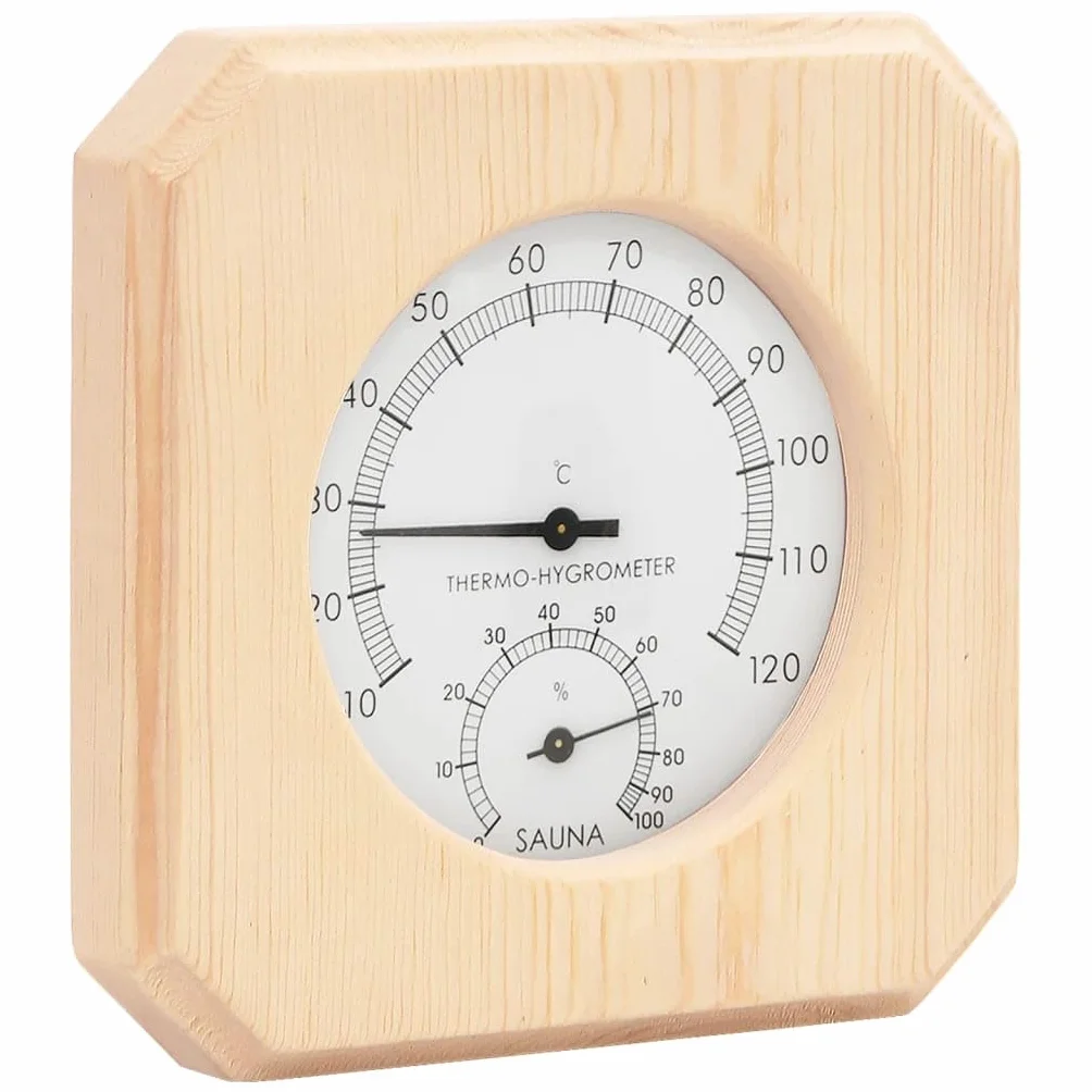 vidaXL Termohigrometr i klepsydra do sauny, lite drewno sosnowe, termohigrometr do sauny, termometr, termometr do sauny, termohigrometry do sauny