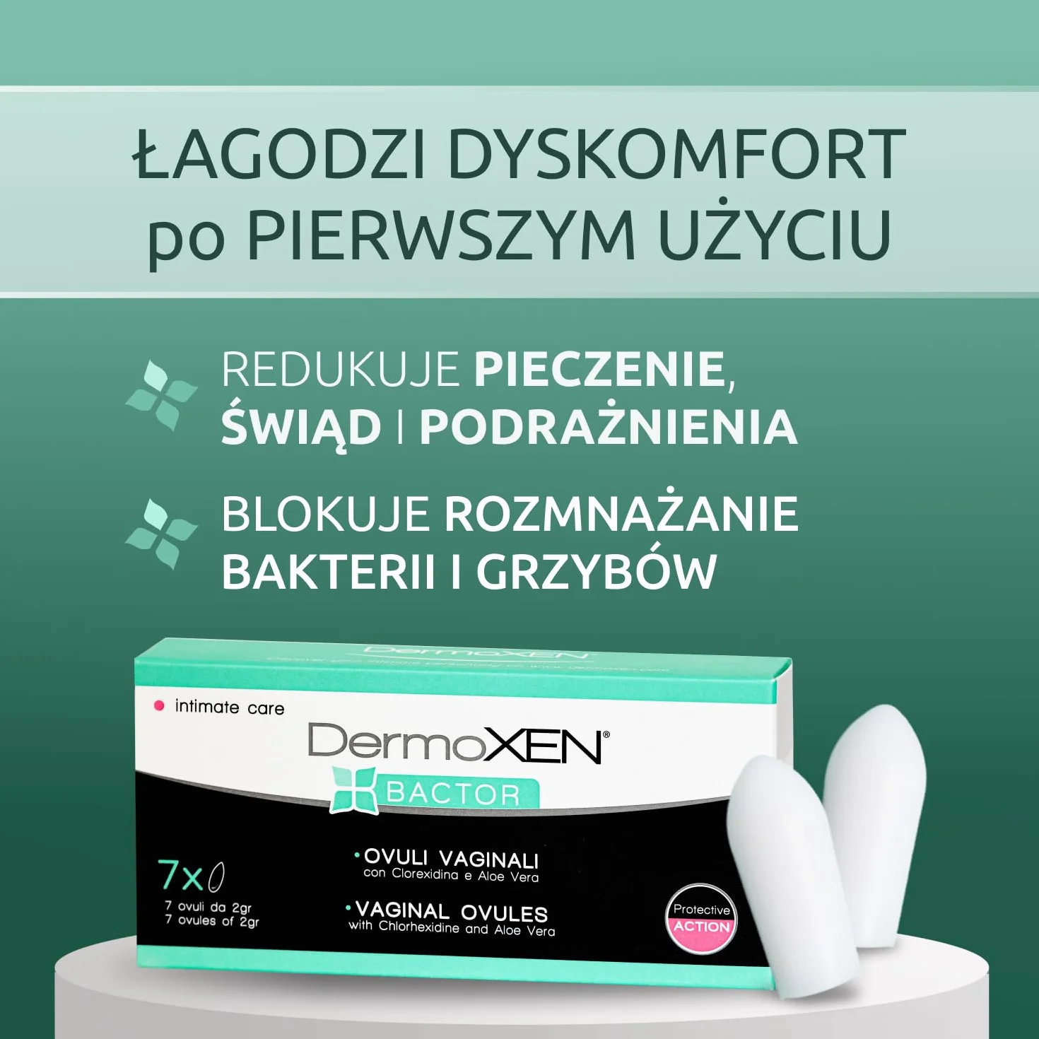 DERMOXEN Bactor środek dezynfekujący i grzybobójczy 7 sztuk