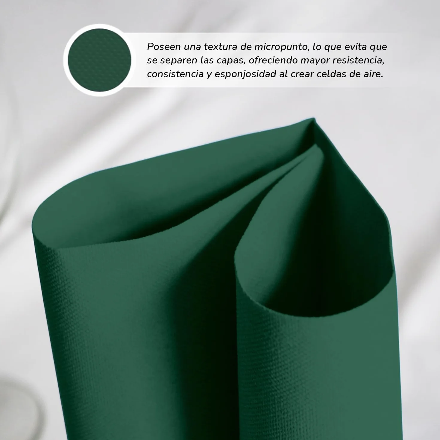 Hostelnovo - 600 szt. zielonych serwetek stołowych - Papier jednorazowy - Mikropunkt 10 x 10 cm (po złożeniu) i 20 x 20 cm (rozłożony) - Idealne na imprezy cateringowe, barowe i przyjęcia