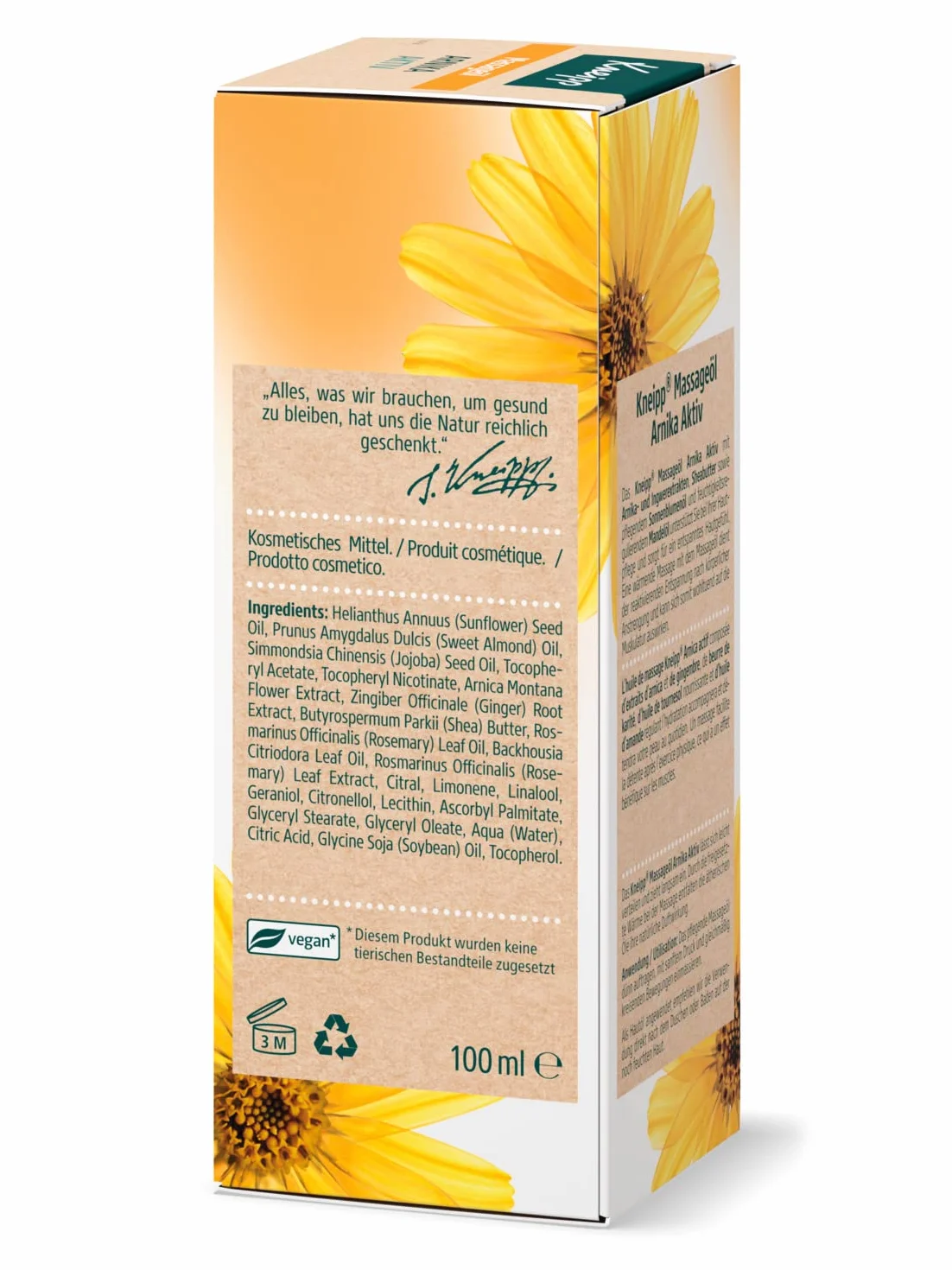 Kneipp Olejek do masażu Arnika Aktiv, 100 ml