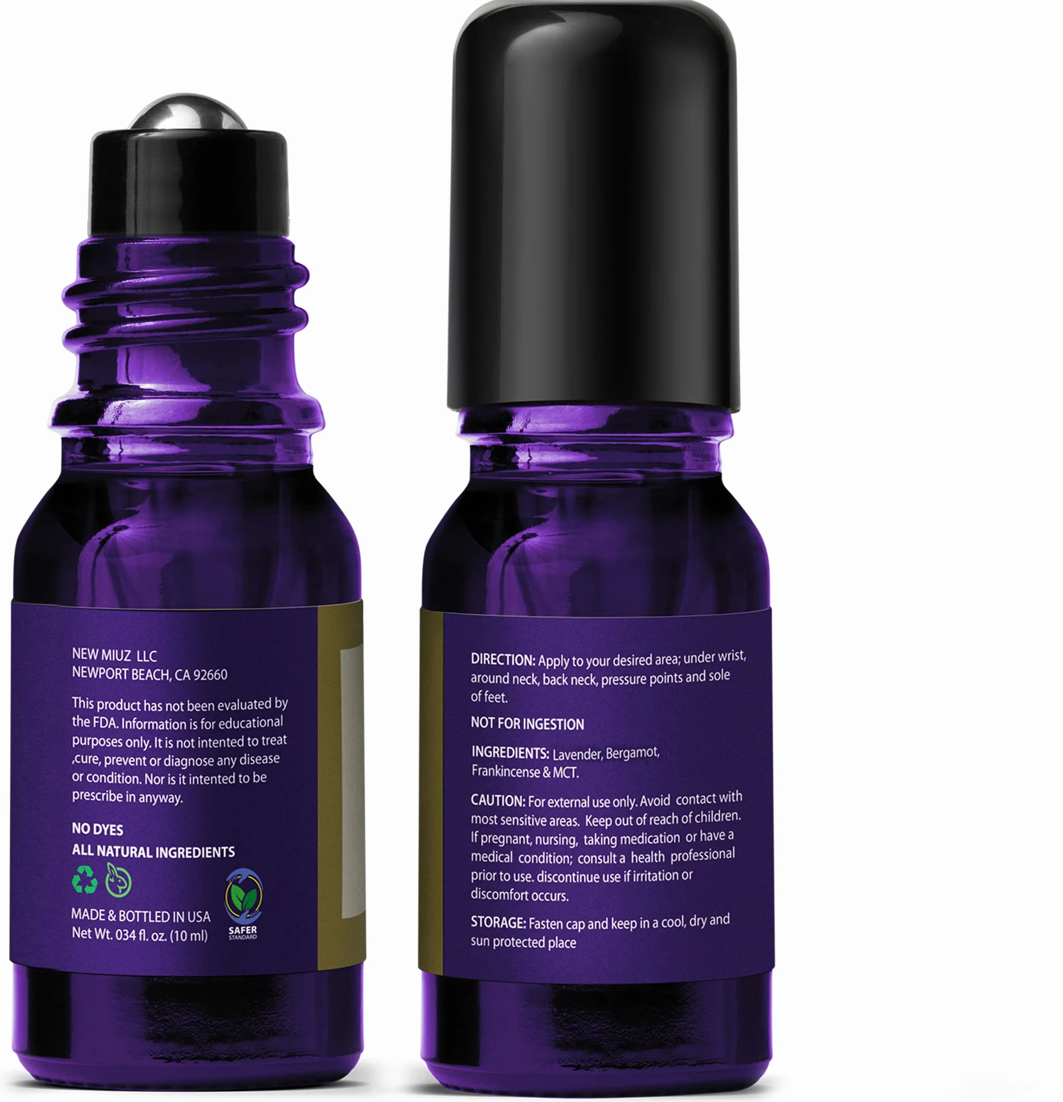 Sleep Roll On Essential Oil Anti Stress Calming Aromatherapy Stick Lavender Bergamot Frankincense Relaxation Stress Gifts for Women
