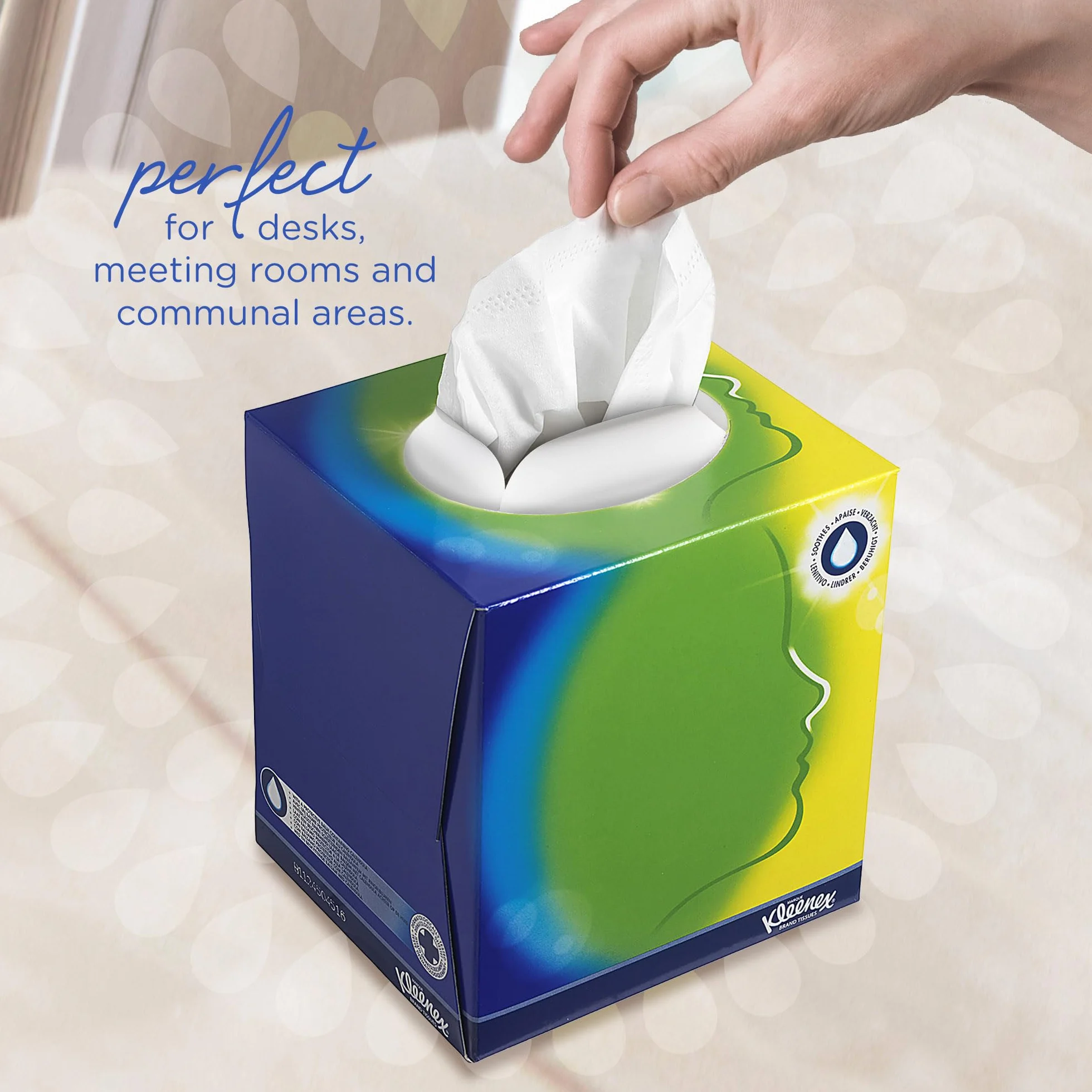 Kleenex Chusteczki do twarzy w kostce 8825 białe 3-warstwowe 12 x 56 (672 arkusze)