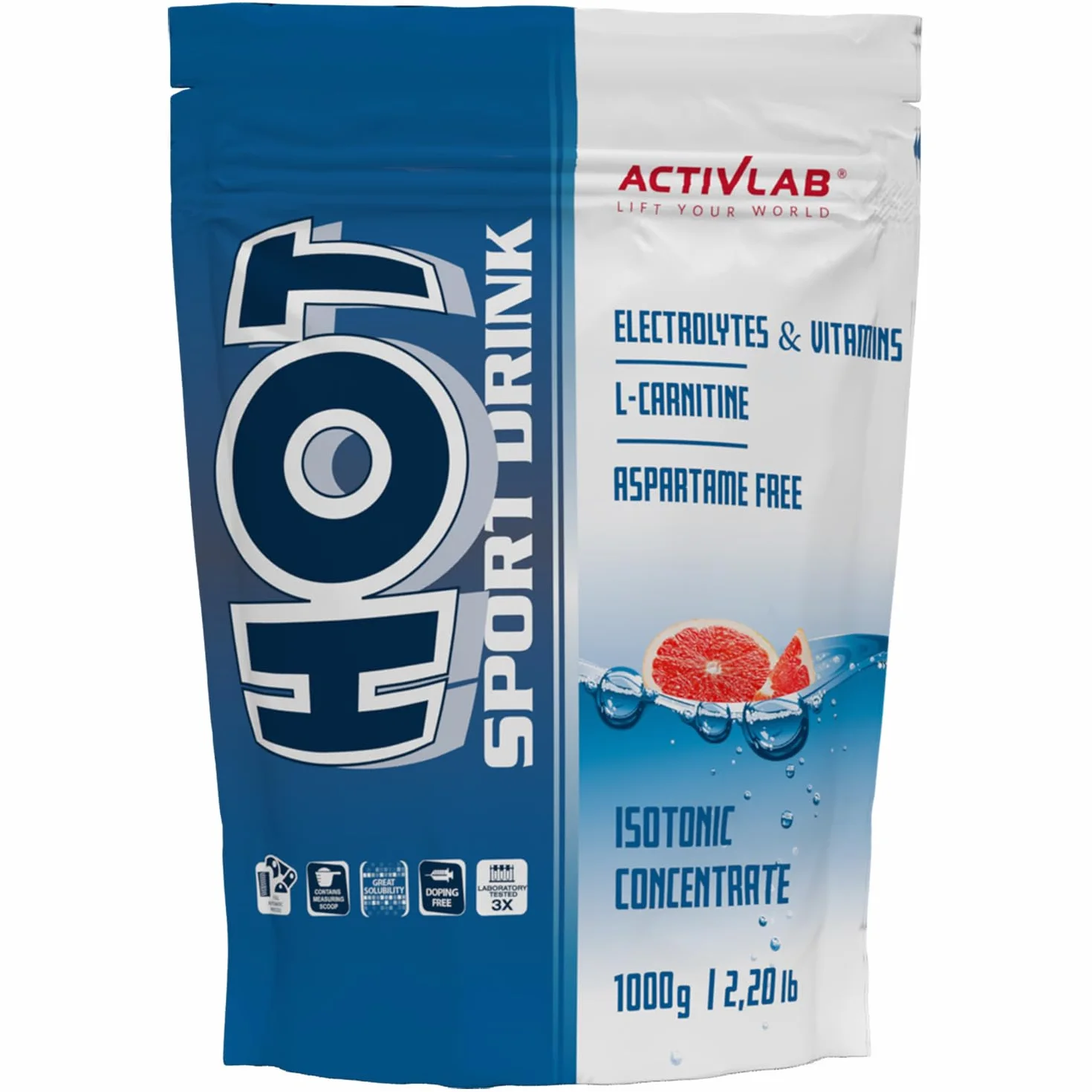 Activlab Hot Sport napój izotoniczny grejpfrut 1000 g