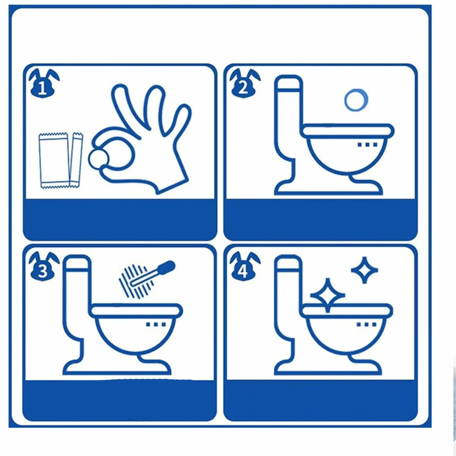 Powerful Toilet Bowl Cleaner Tablets, Toilet Descaler Tablets 12 Tablets, Strong Toilet Limescale Remover, Toilet Freshener, Active Toilet Bowl Cleaning Sheet, Toilet Cleaner for Stains(1box)