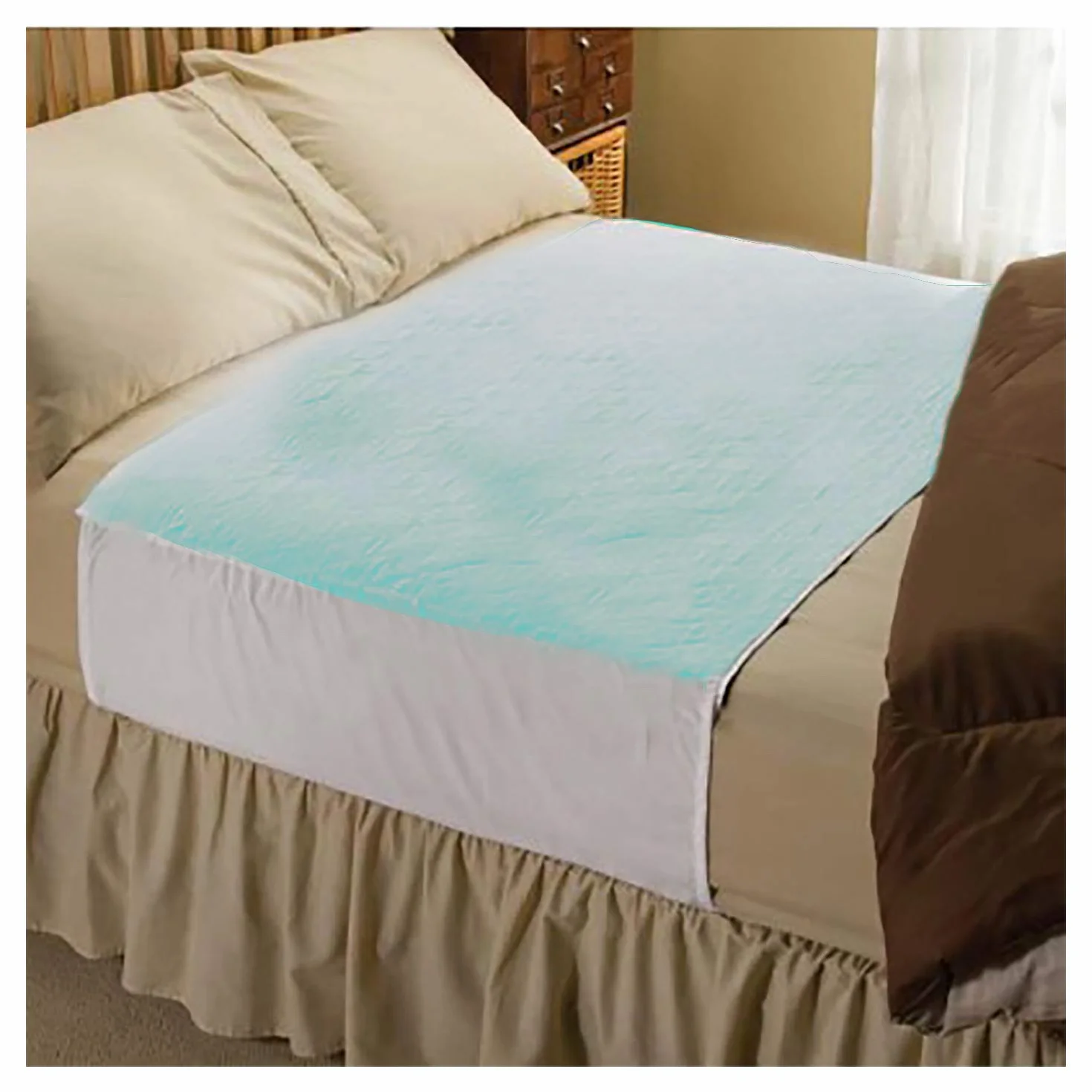 PimPam Factory Podkładki do łóżka dla dorosłych Zmywalne 90 x 85 cm 5 warstw - Wodoodporny podkładkę wielokrotnego użytku - Super chłonny ochraniacz na łóżko - podkładki dla niemowląt