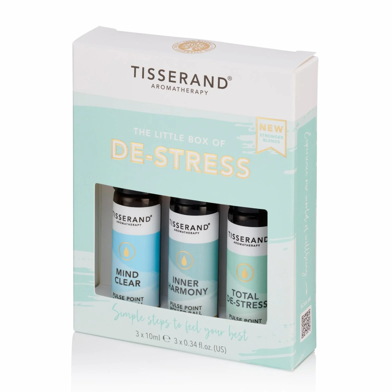 Tisserand Aromatherapy Małe pudełko odstresu - 100% naturalne czyste olejki eteryczne - 3 x 10 ml