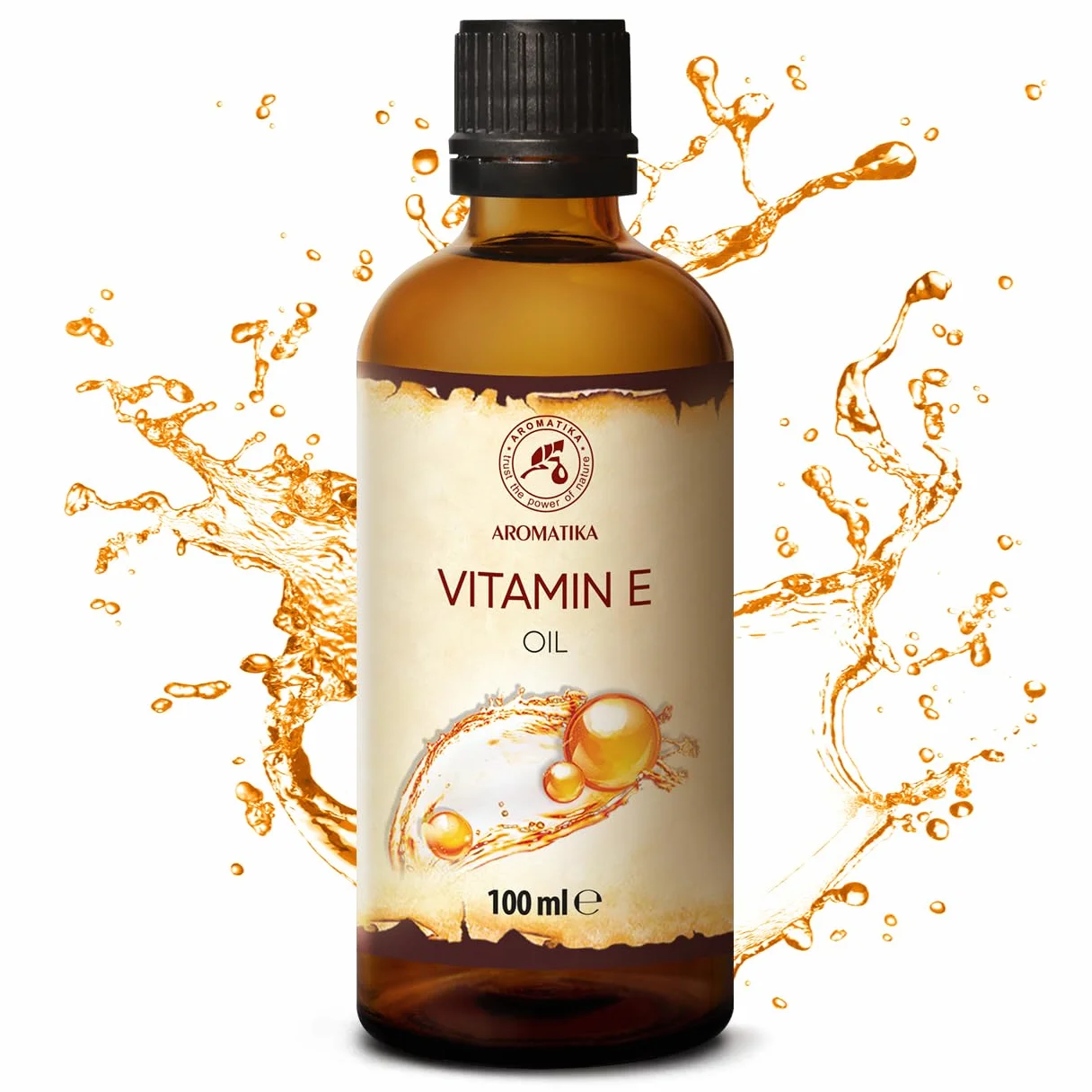 Olejek Witaminą E - 100 ml - Skóra - Alpha Tocopherol - Naturalny Olej z Witaminą E do Twarzy - Paznokcie - Usta - Olejek na Porost Włosów - do Kąpieli - Olej Nośnikowy do Olejków Eterycznych