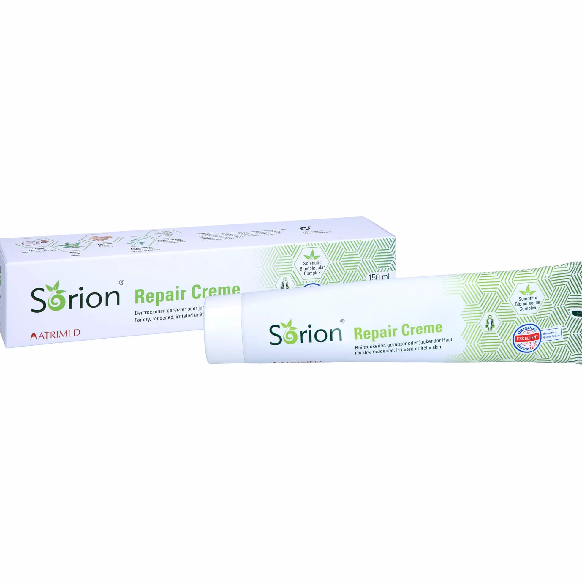 Sorion krem na łuszczycę, atopowe zapalenie skóry, egzemę, dla suchej skóry, do intensywnej pielęgnacji skóry, 150 ml