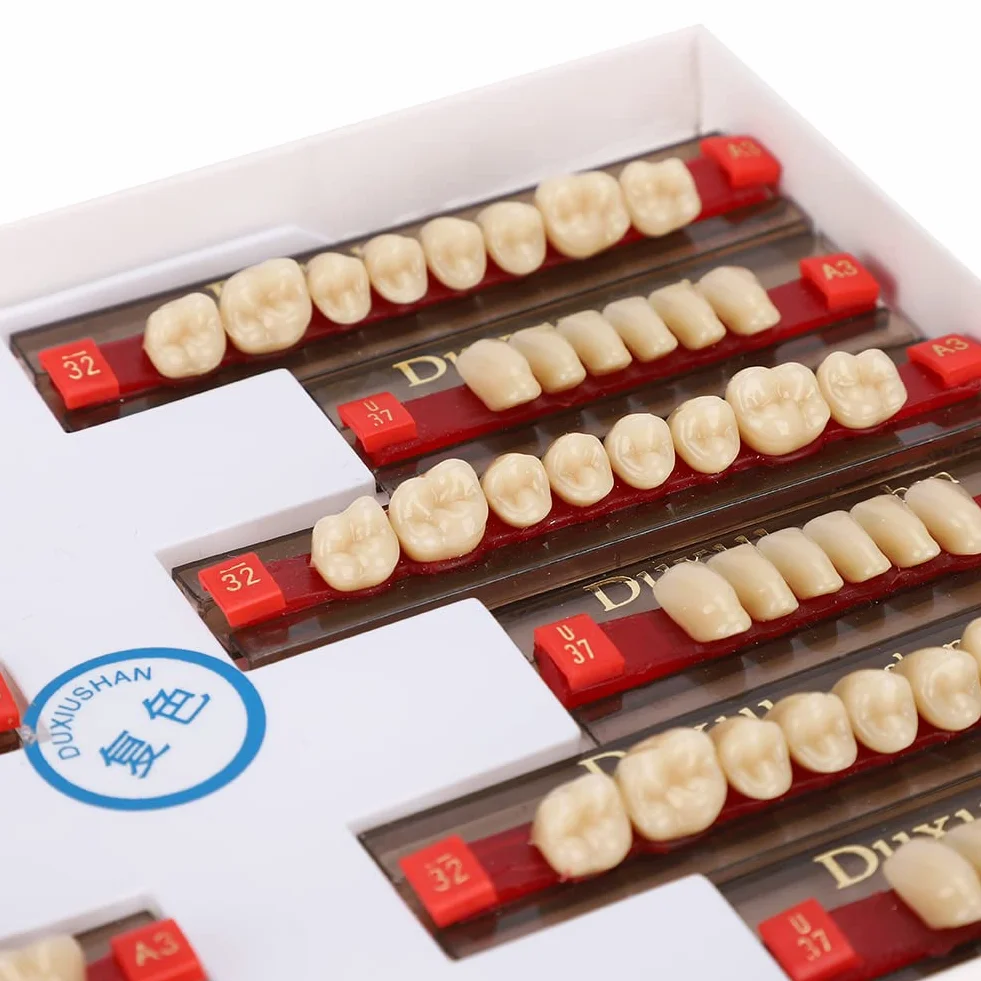 Sztuczne zęby żywica proteza materiał dentystyczny 12 sztuk DIY Halloween