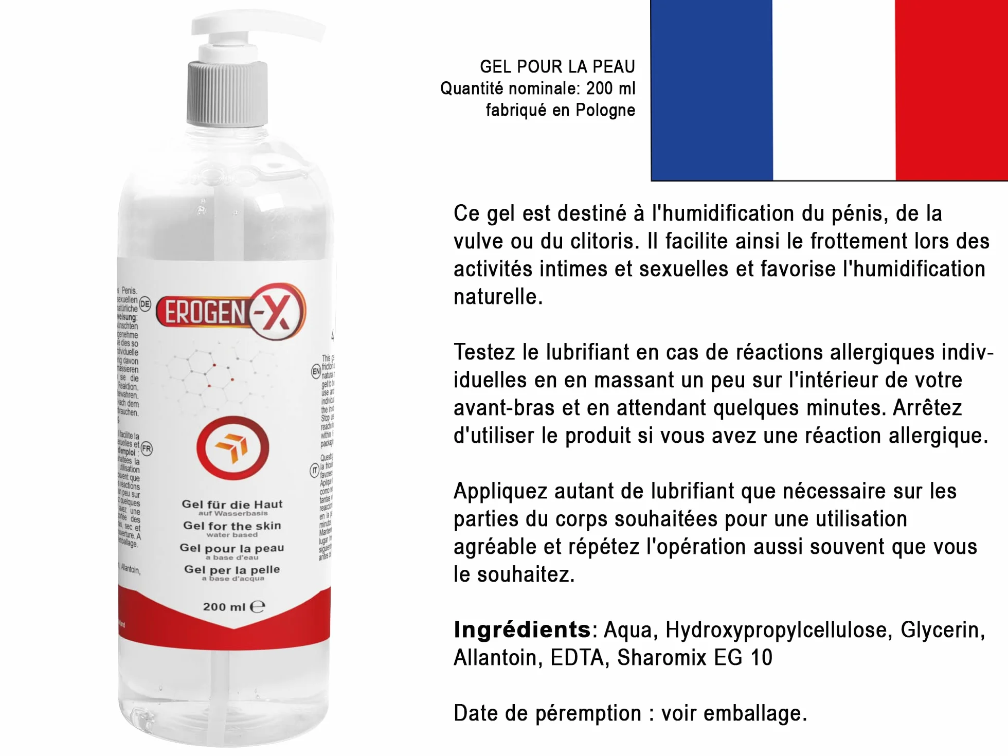 Erogen X: żel na skórę | strefy erogenne - 200 ml