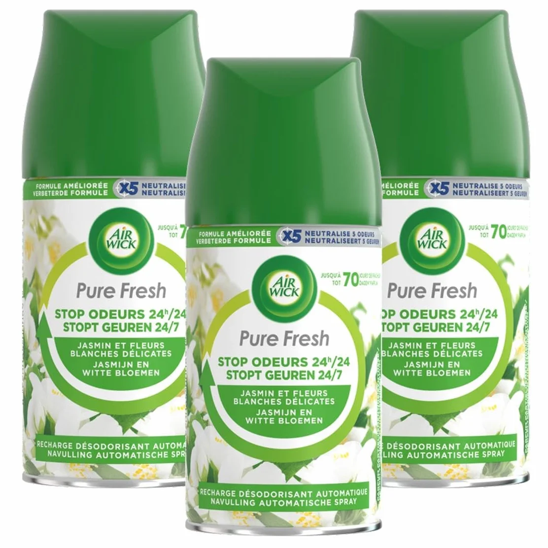 Air Wick Freshmatic Max wkład zapachowy White Flowers 3 x 250 ml