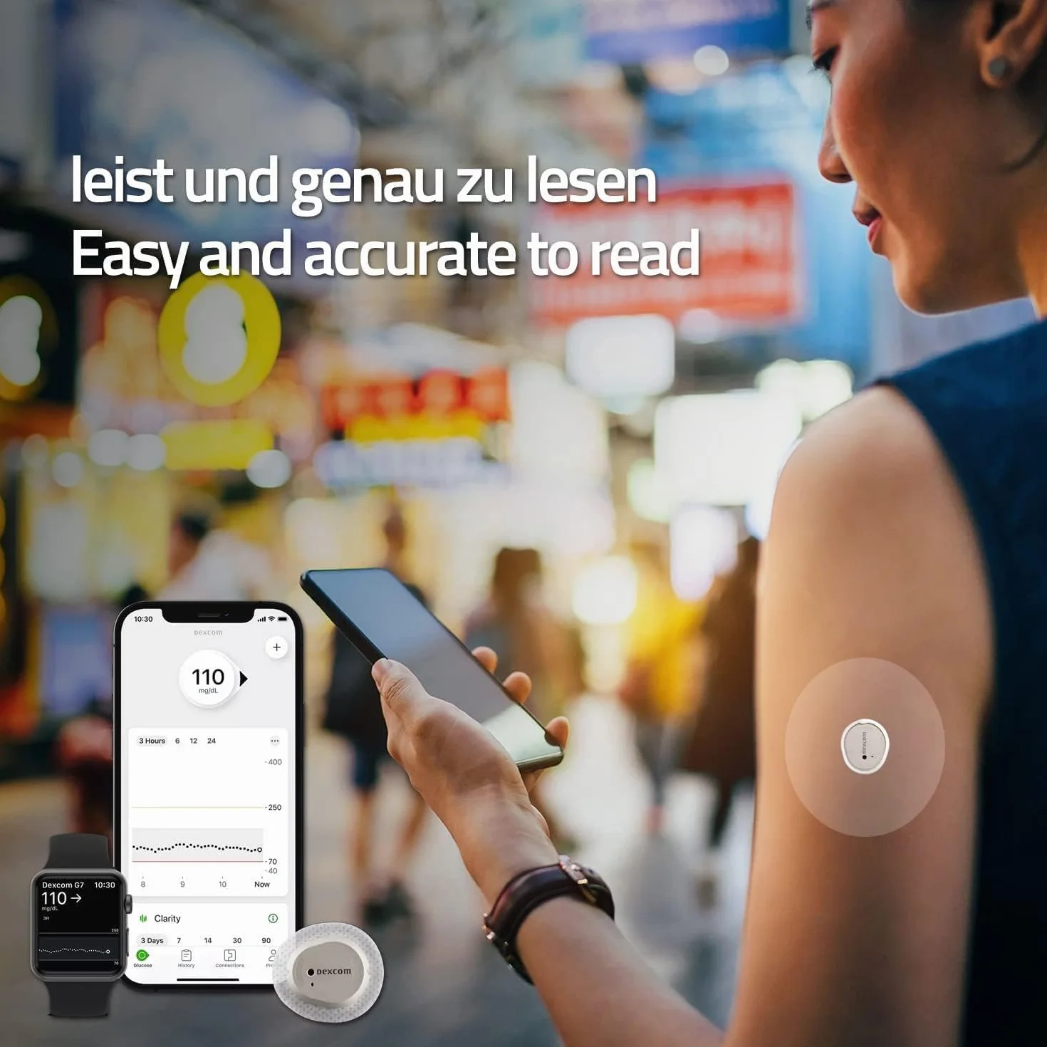 55sztuk Plastry Dexcom G7, wodoodpornych plastrów do Dexcom G7, bezklejowa czujnika w środkowej części, 10-dniowa przyczepność plastrów,oddychające i przyjazne dla skóry plastry mocujące.