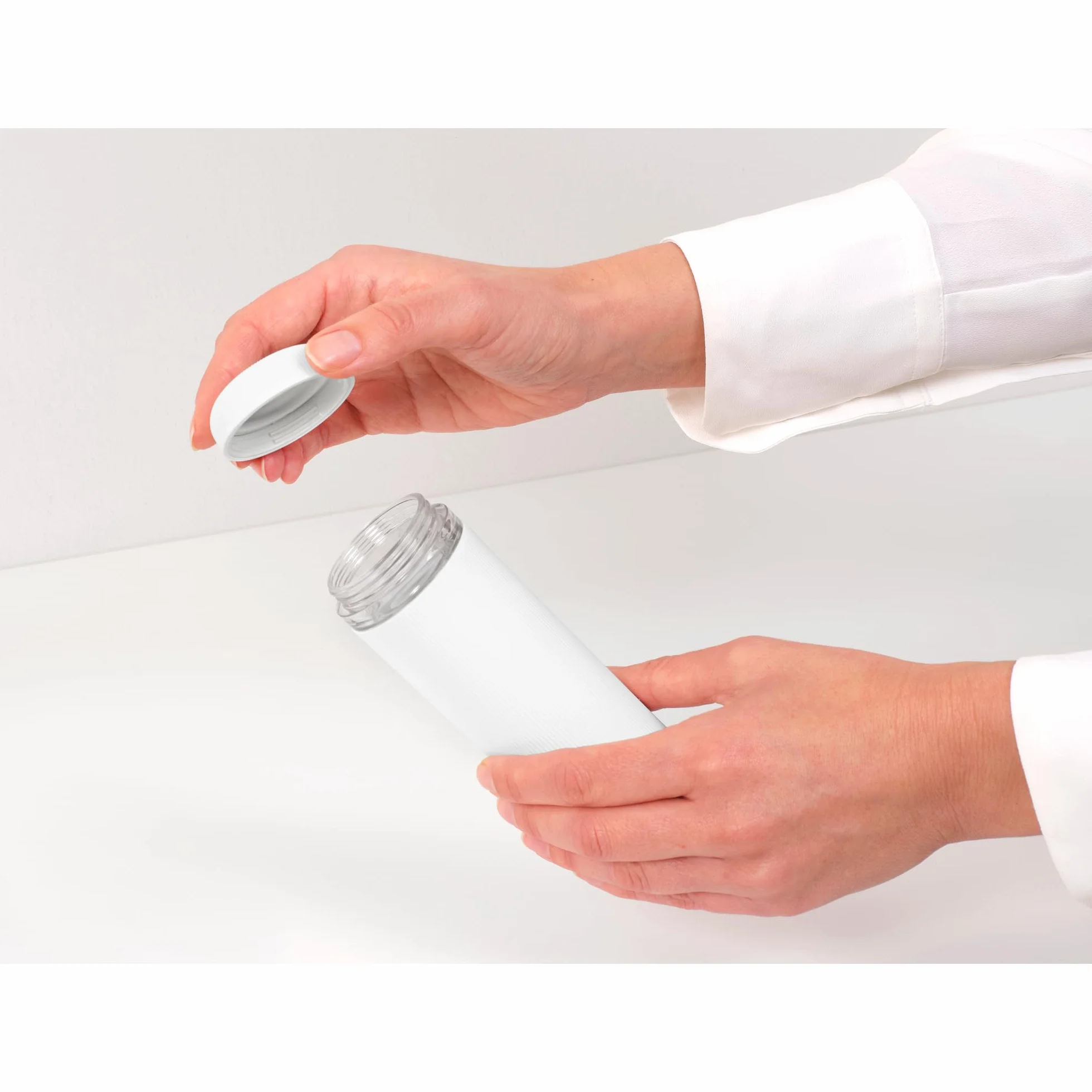 Brabantia 228063 Dozownik Płynu do Naczyń SinkStyle, 200ml, Fresh White
