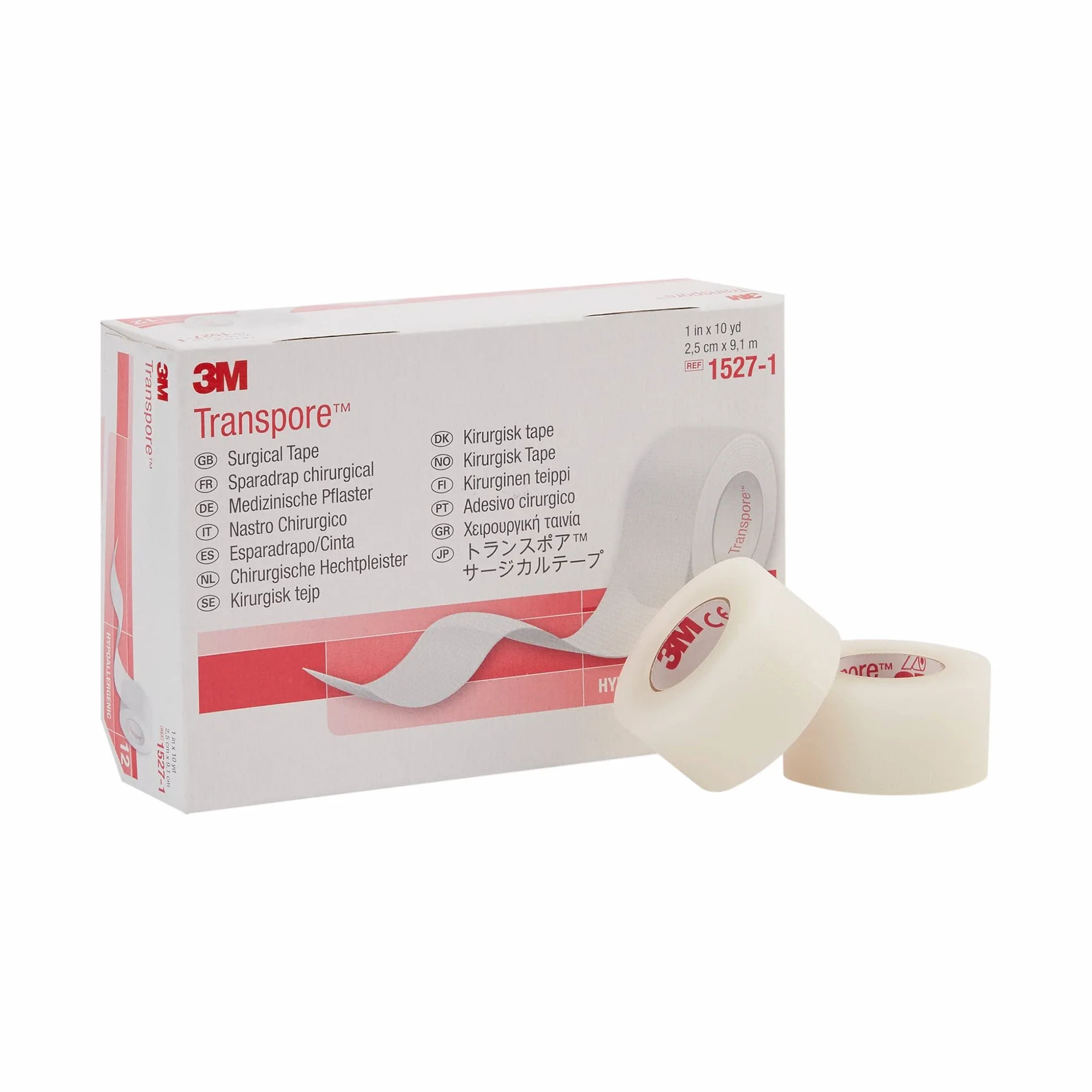 3M Transpore Tape 2,5 cm x 10 jd pudełko: 12