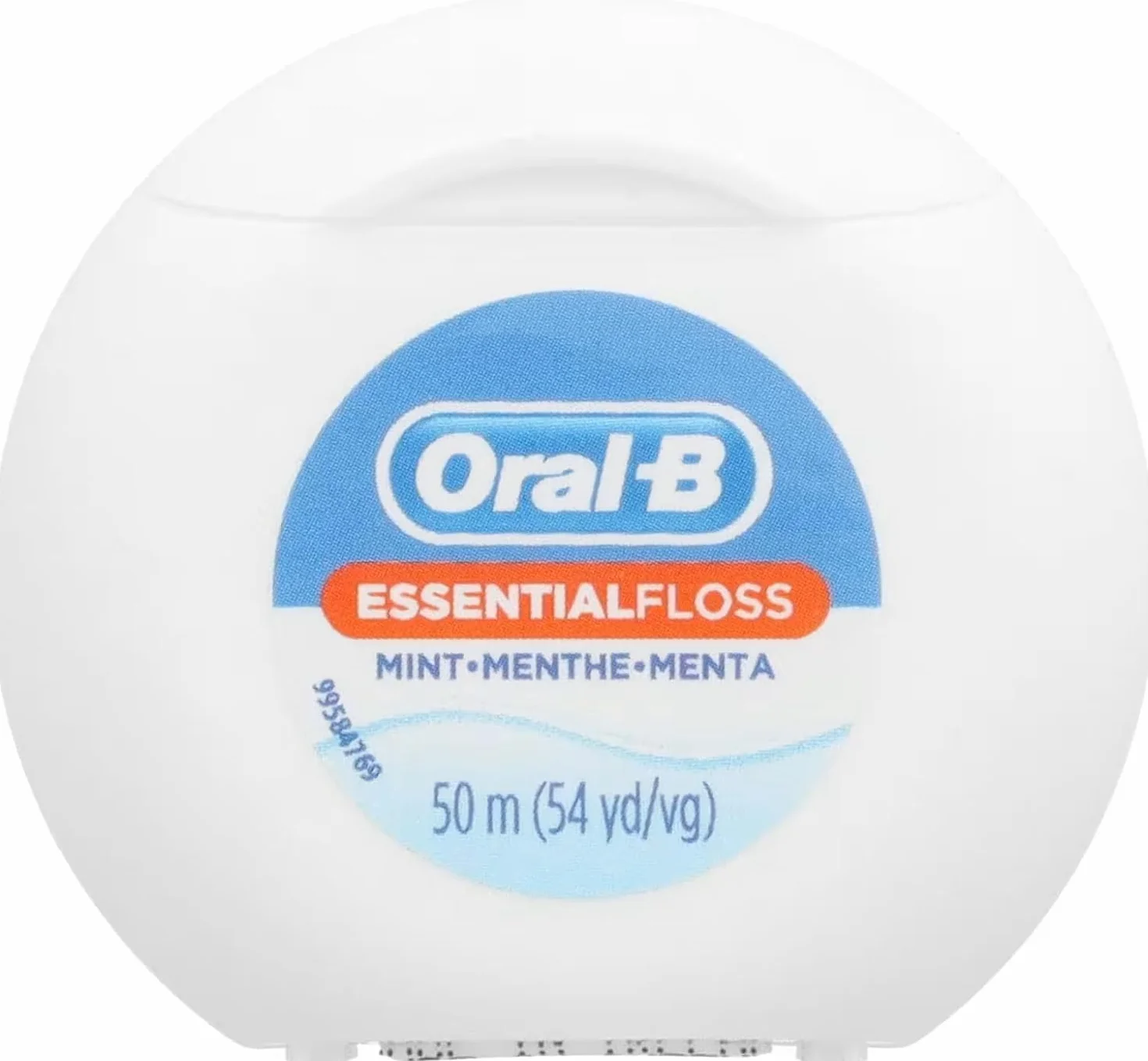 Oral-B Nić dentystyczna Essentialfloss miętowy woskowany 50 m, 3 sztuki