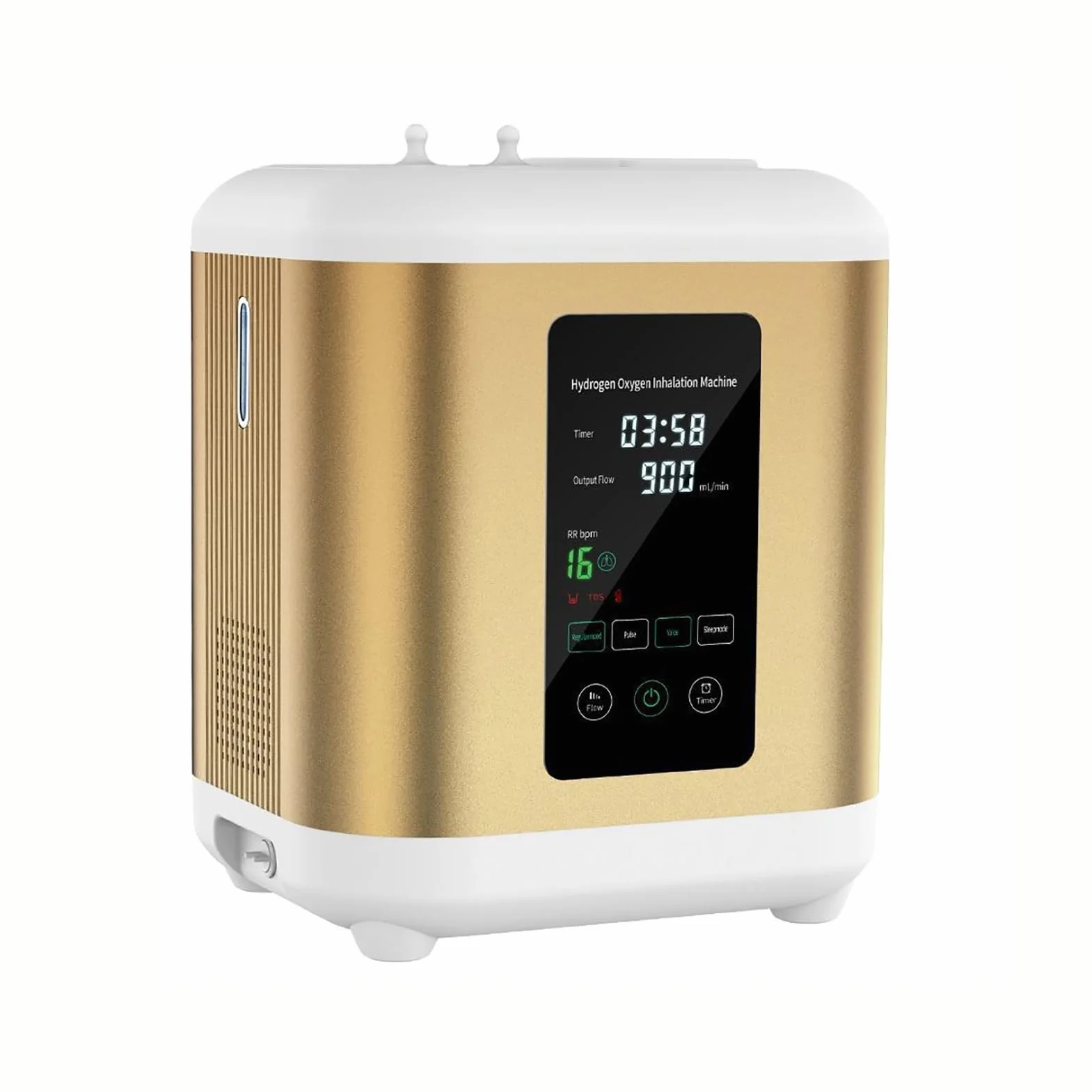 Przenośny inhalator wodorowy 2 w 1 Gold 600ml/min z separacją i funkcją pulsacyjną