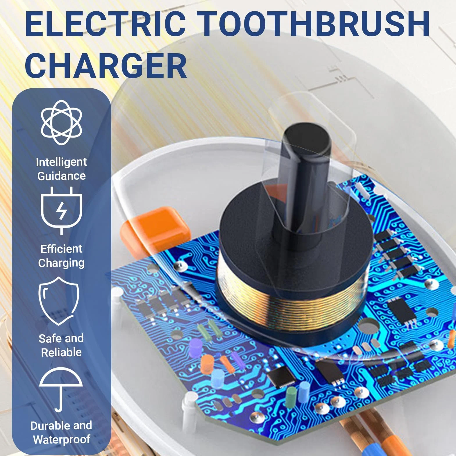 Elektryczna ładowarka USB do stacji ładującej Braun Oral-B Typ 3757, wodoodporna szczoteczka do zębów, kabel do ładowania do Oral-B Pro Smart Genius Series 3000, 8900, 9900, przenośna ładowarka