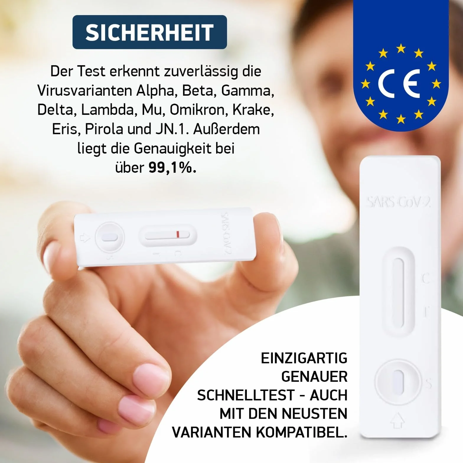 diagnostics - Szybki wymaz na SARS-CoV-2, test antygenu nosowego, zatwierdzony dla nowych wariantów 2024, wysoka czułość (20)