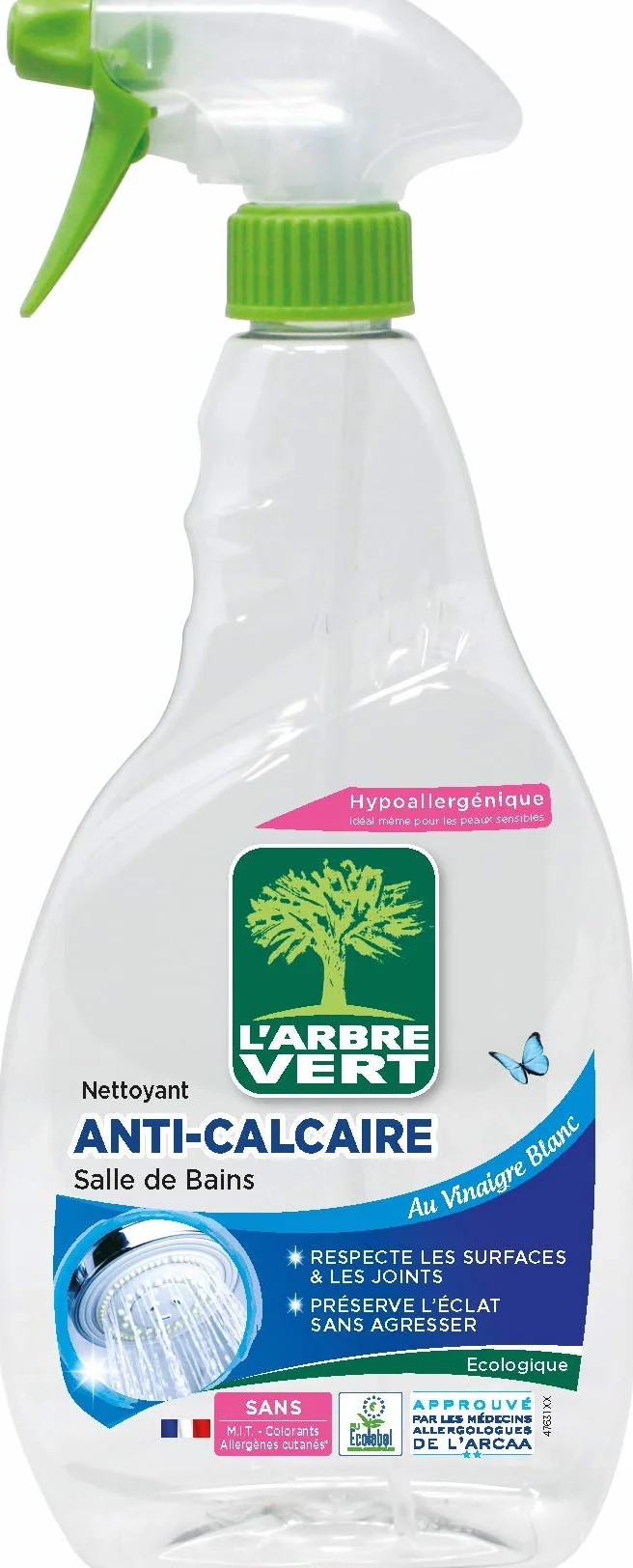L'Arbre Vert Spray łazienkowy zapobiegający kamieniom 740 ml zestaw 2 szt